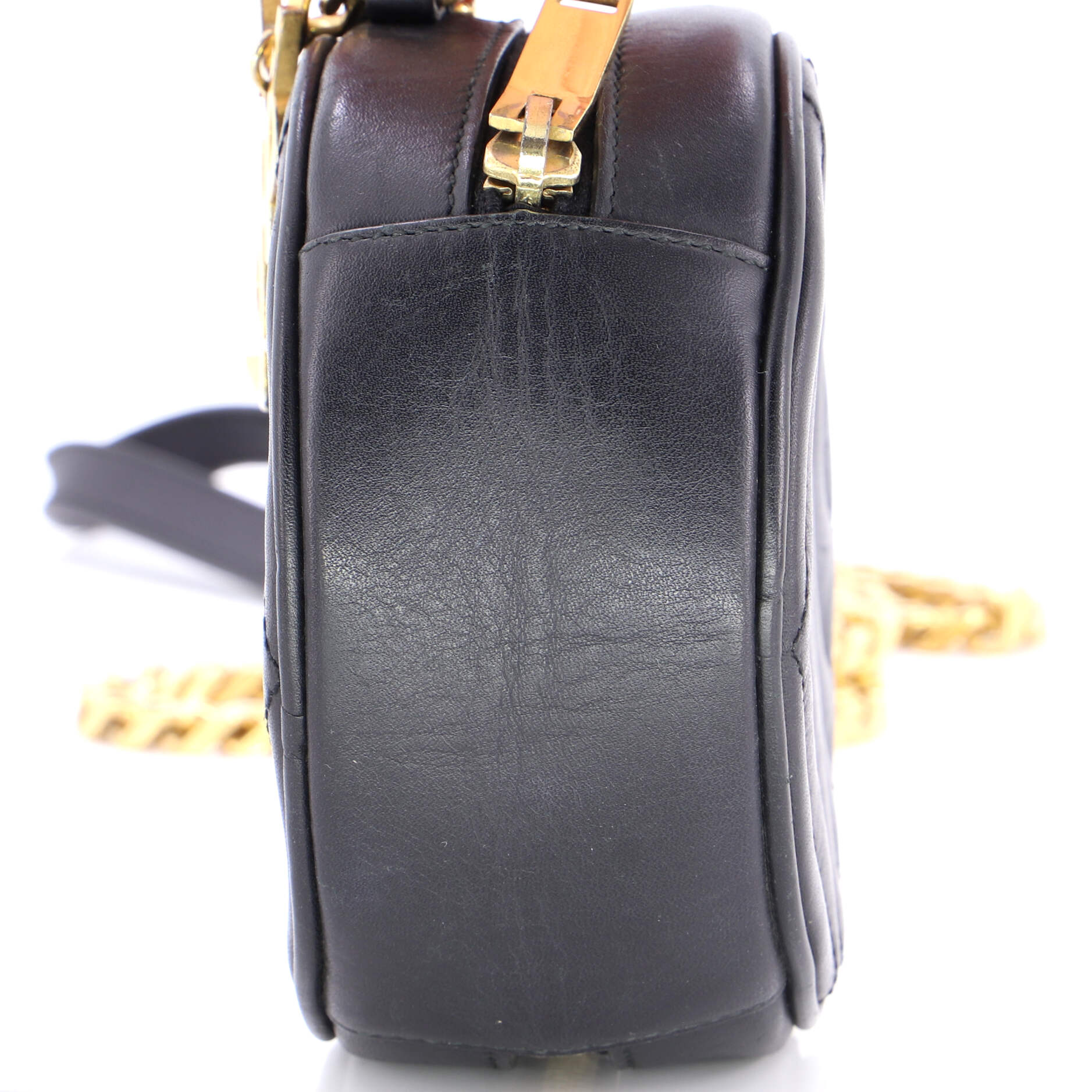 Classic Monogram Round Bubble Bag Quilted Leather Small - Image 6