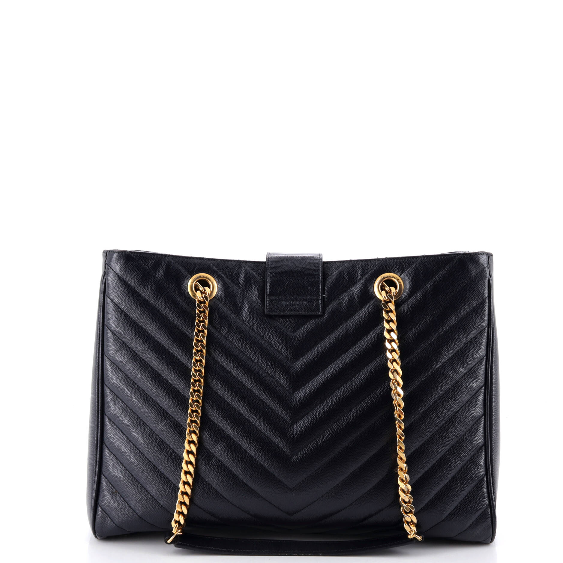 Classic Monogram Shopper Matelasse Chevron Leather Large - Image 3
