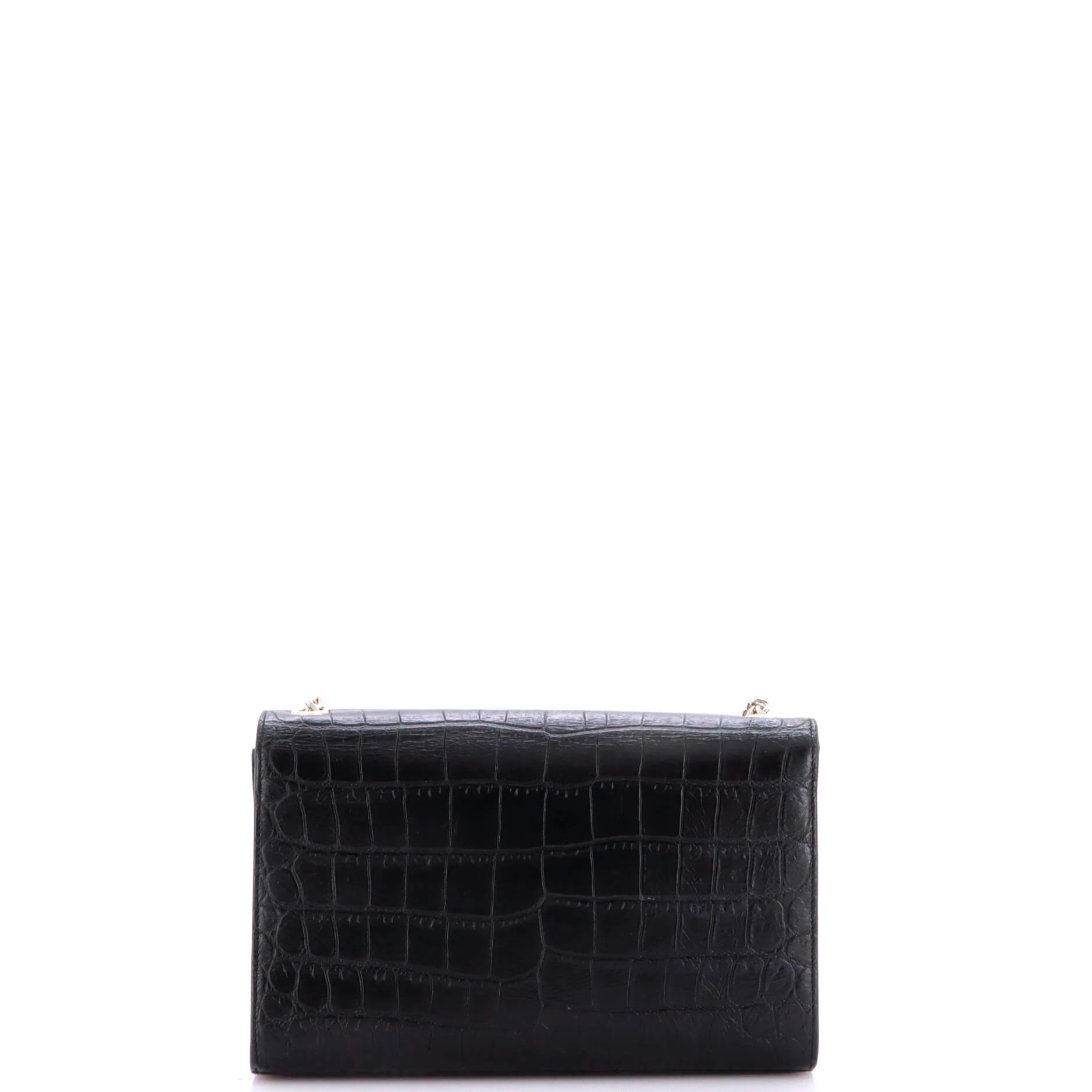 Classic Monogram Tassel Crossbody Bag Crocodile Embossed Leather Medium - Image 3