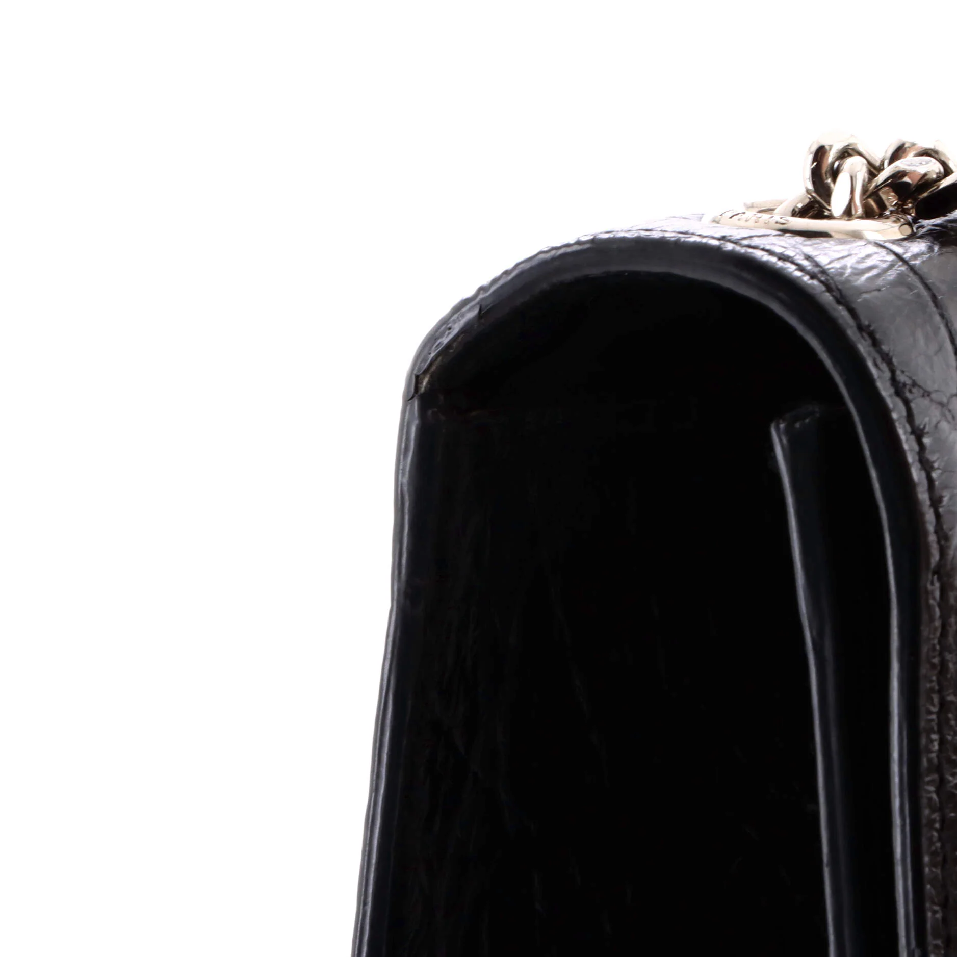 Classic Monogram Tassel Crossbody Bag Crocodile Embossed Leather Medium - Image 6