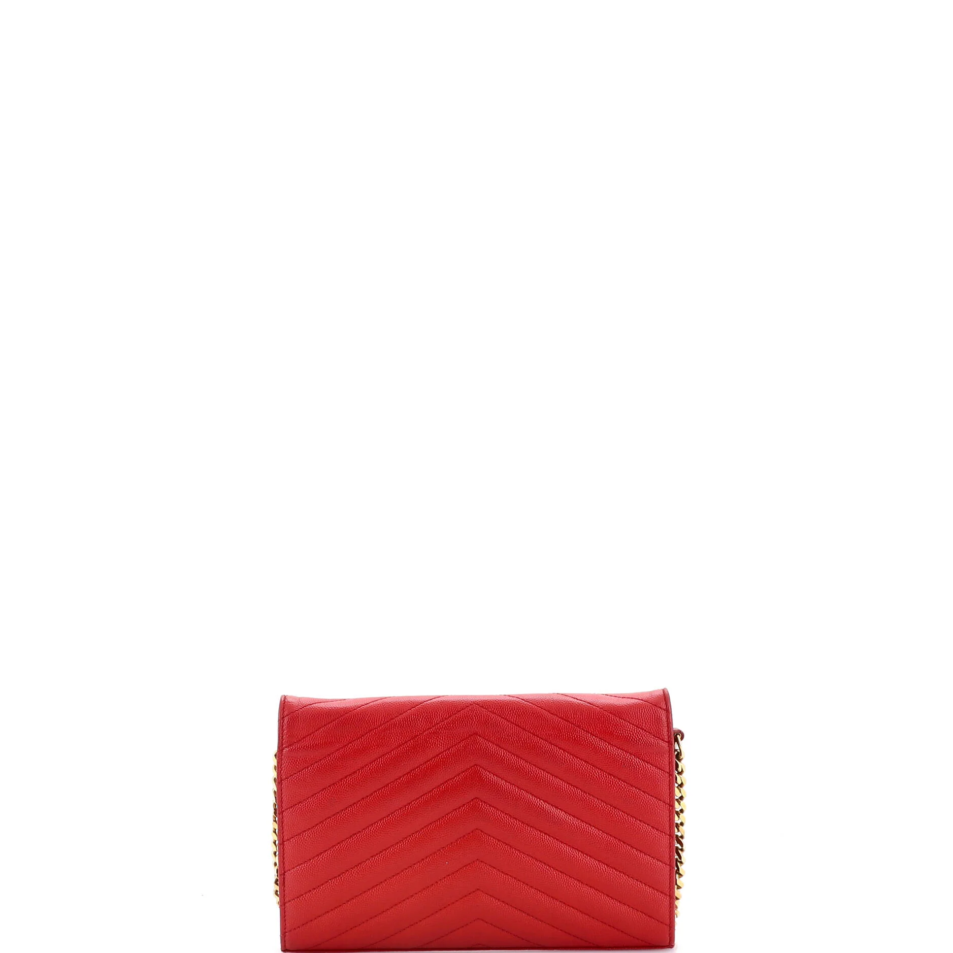 Classic Monogram Wallet on Chain Matelasse Chevron Leather Medium - Image 3