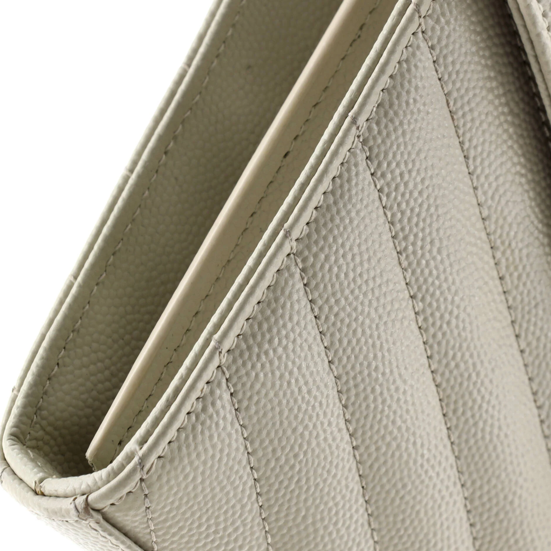 Classic Monogram Wallet on Chain Matelasse Chevron Leather Medium - Image 6