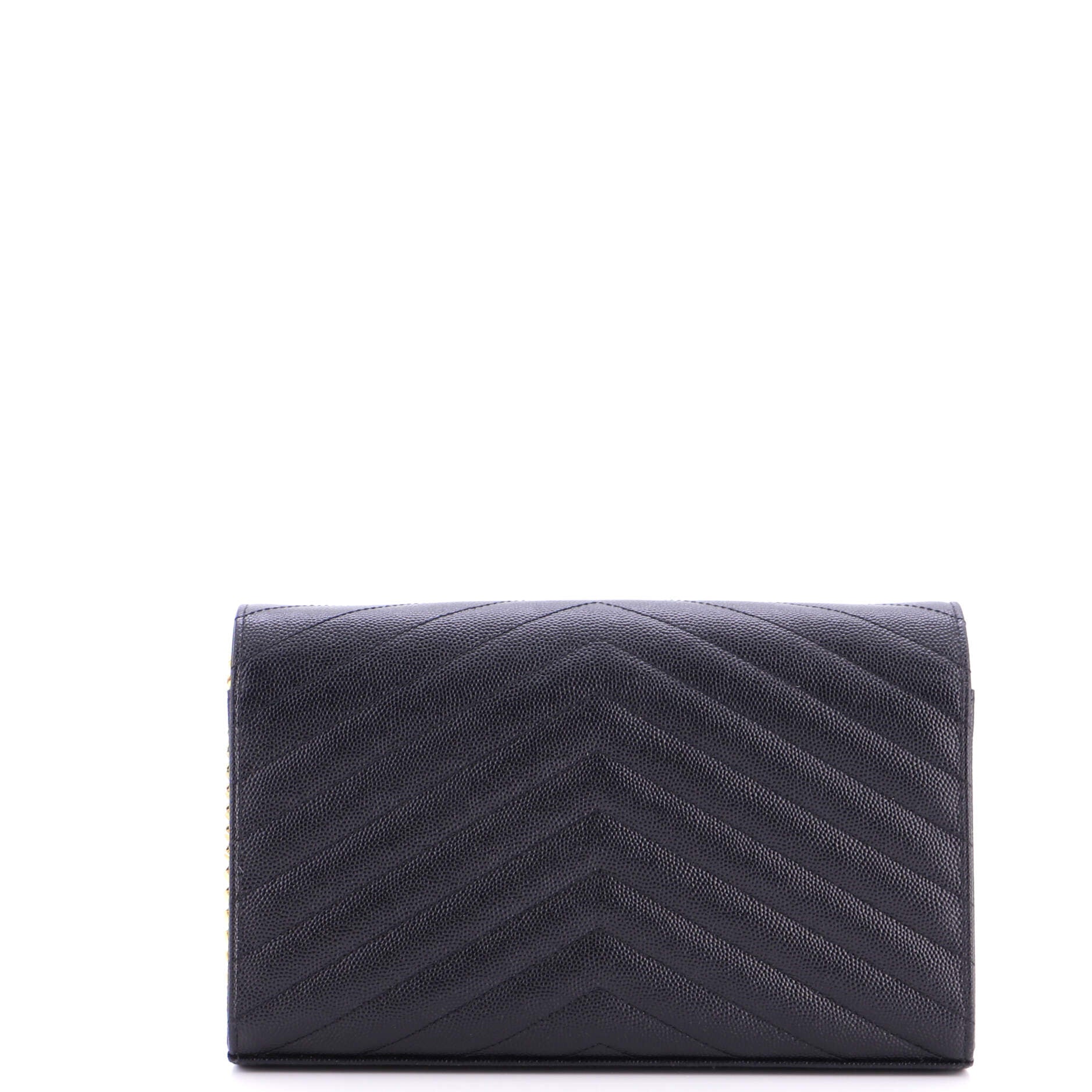 Classic Monogram Wallet on Chain Matelasse Chevron Leather Medium - Image 3