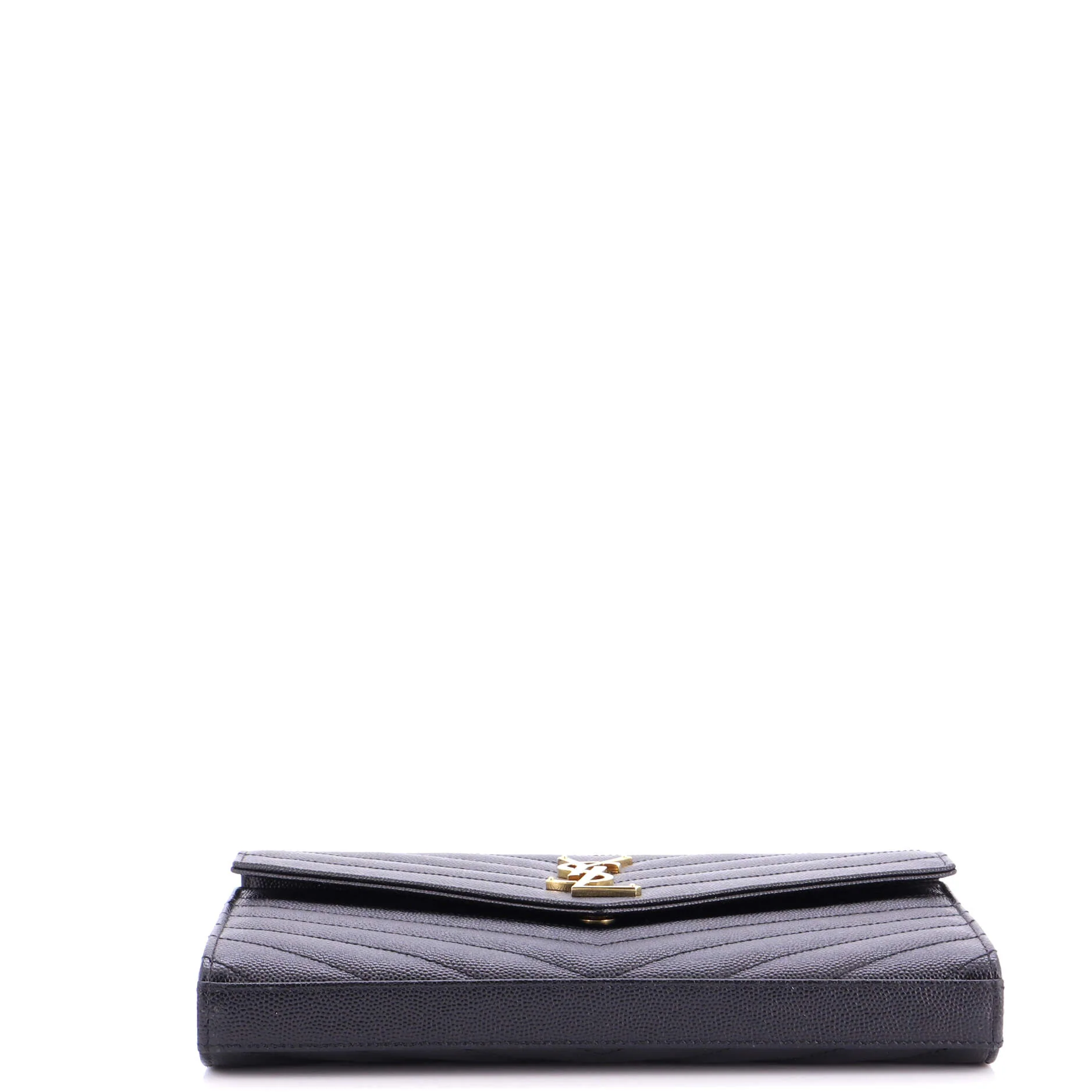 Classic Monogram Wallet on Chain Matelasse Chevron Leather Medium - Image 4