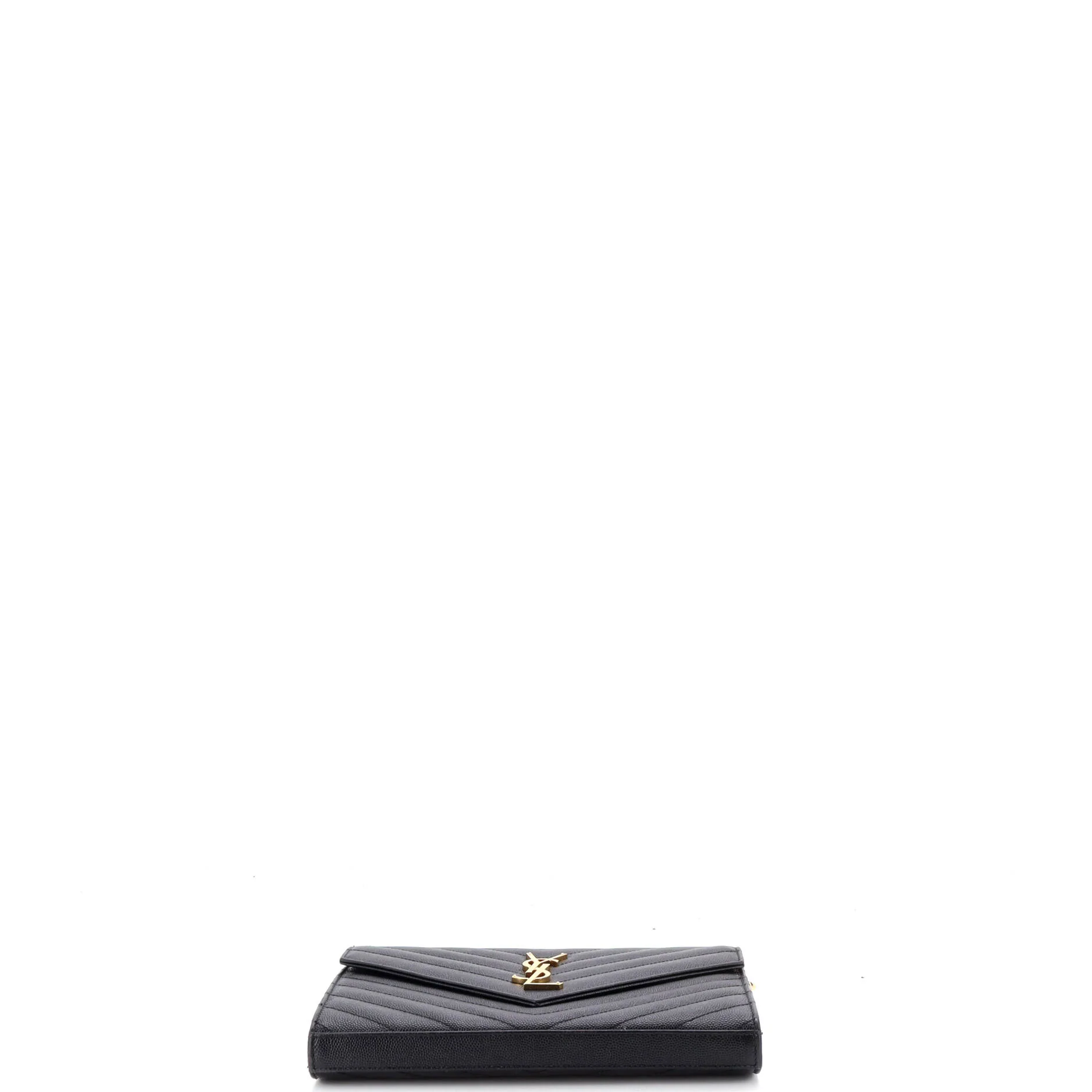 Classic Monogram Wallet on Chain Matelasse Chevron Leather Medium - Image 4