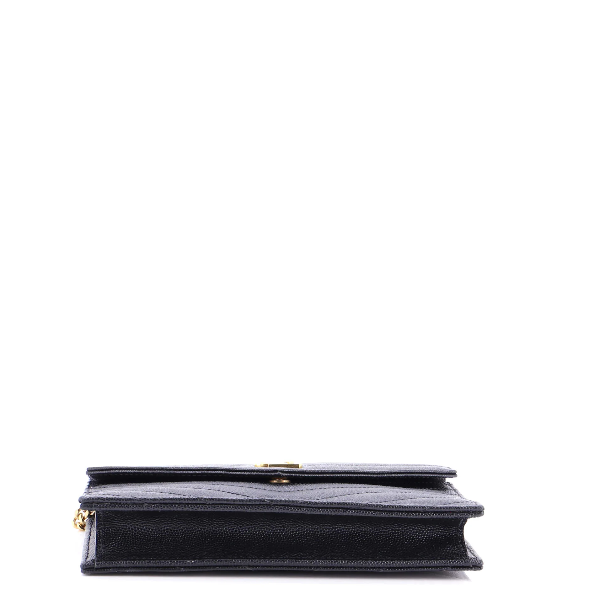 Classic Monogram Wallet on Chain Matelasse Chevron Leather Small - Image 4