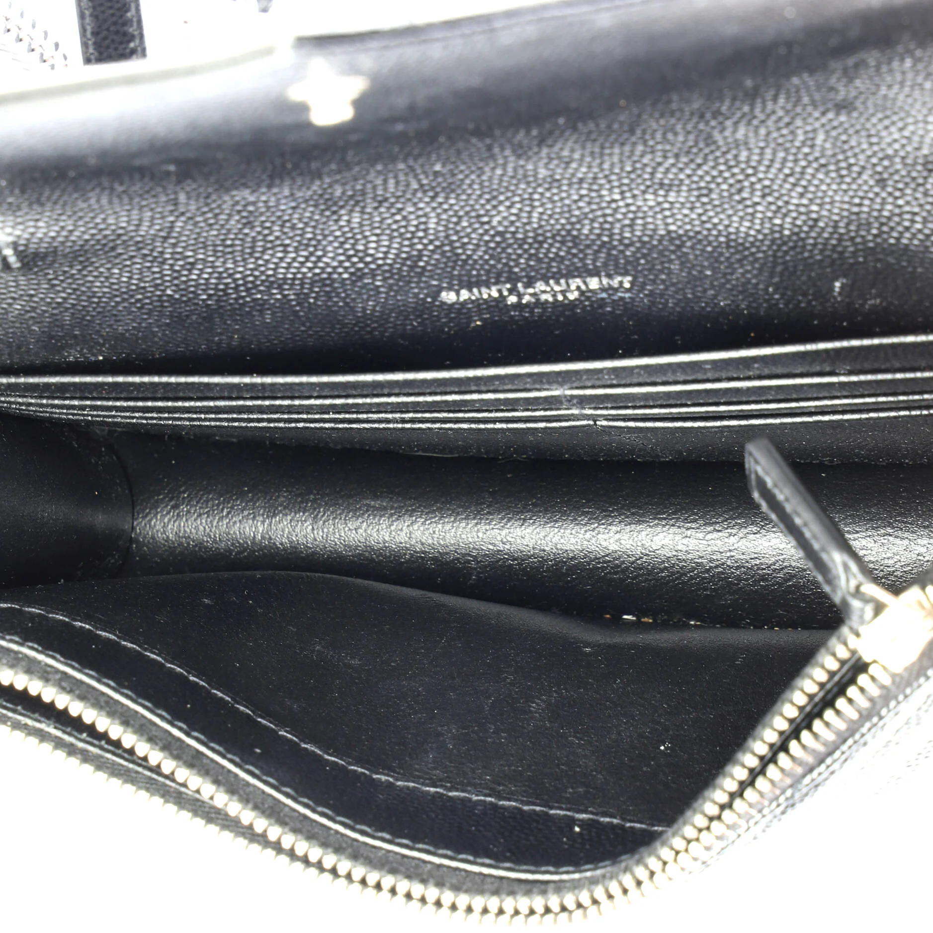 Classic Monogram Wallet on Chain Matelasse Chevron Leather Small - Image 5