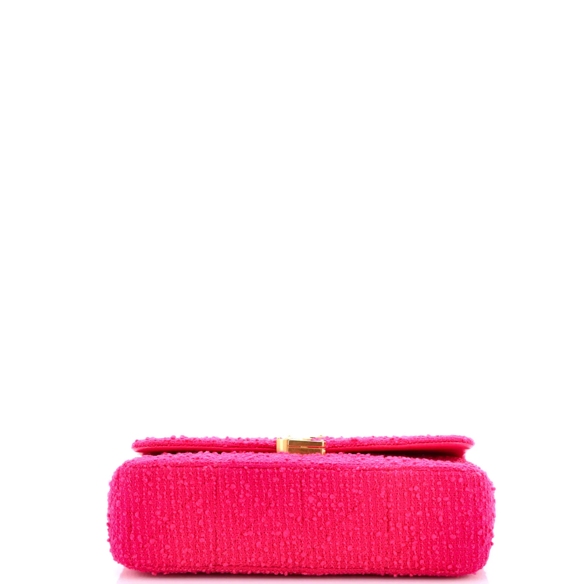 Jamie Flap Bag Quilted Boucle Tweed Medium - Image 4