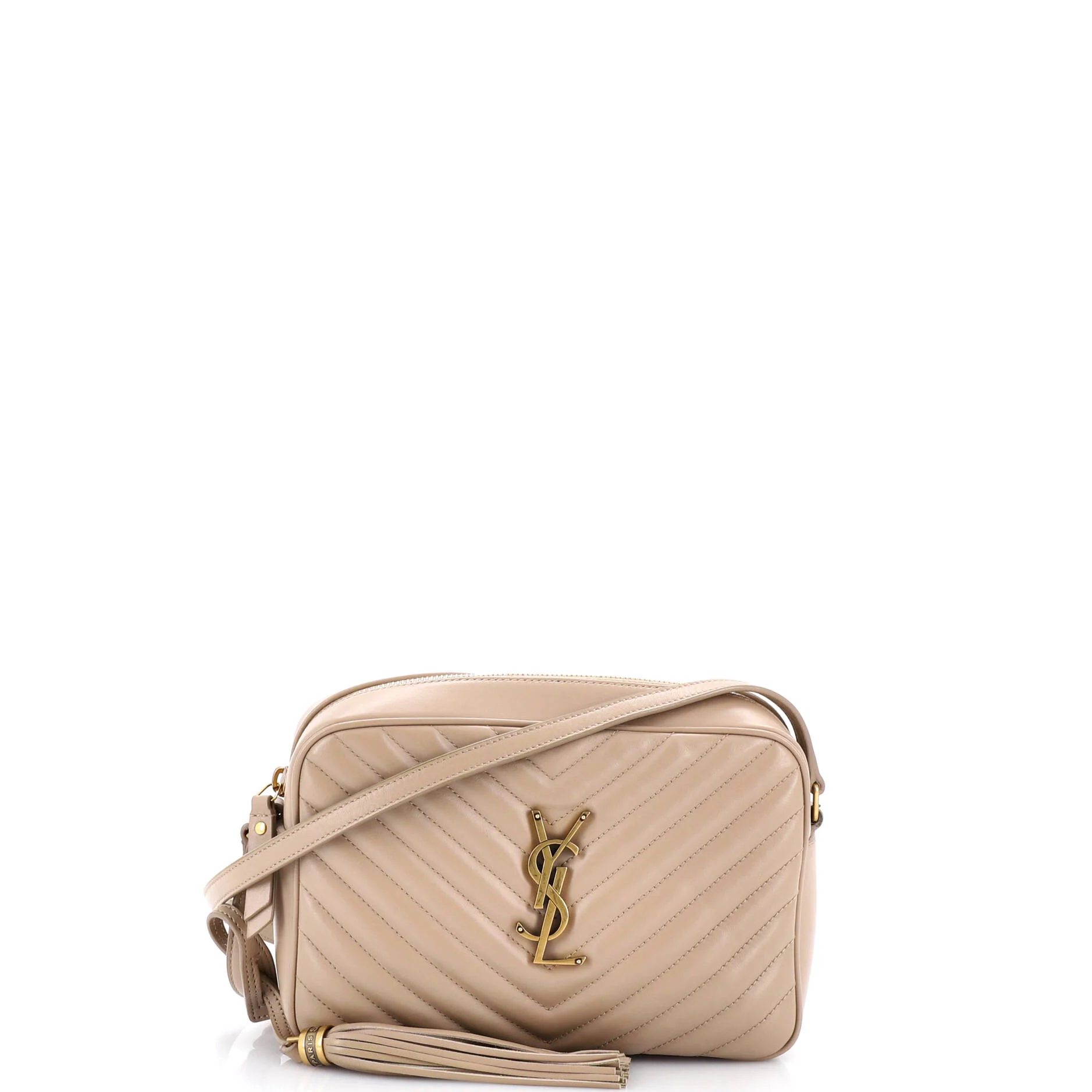 Lou Camera Bag Matelasse Chevron Leather Small