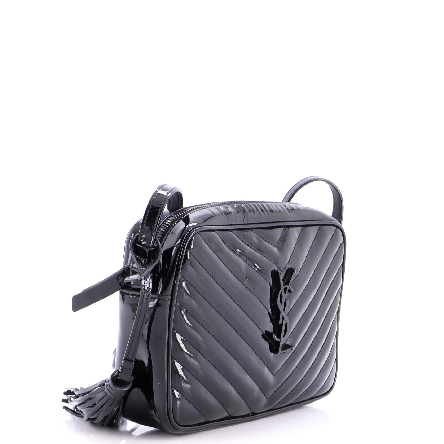 Lou Camera Bag Matelasse Chevron Patent Small - Image 2