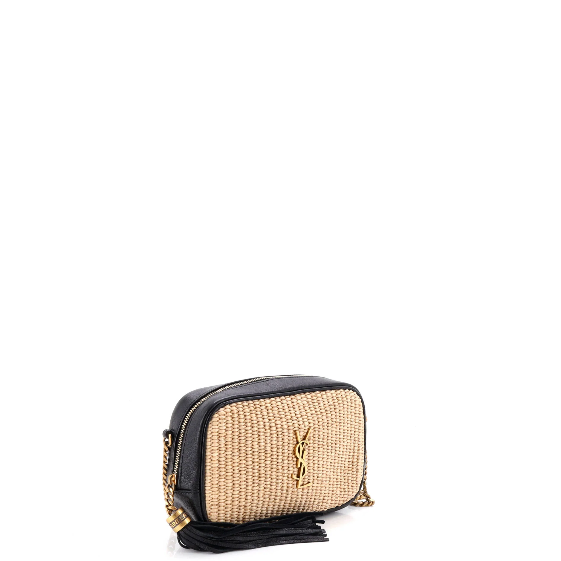 Lou Camera Bag Woven Raffia Small - Image 2
