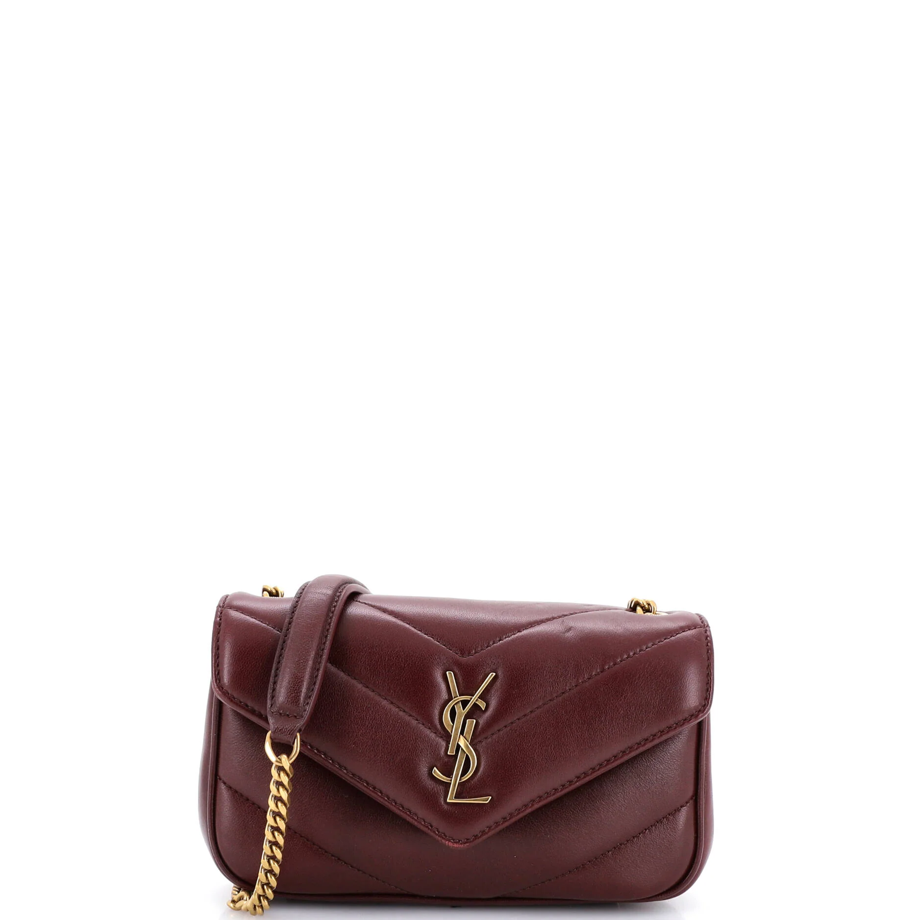 Loulou NM Shoulder Bag Matelasse Chevron Leather Mini