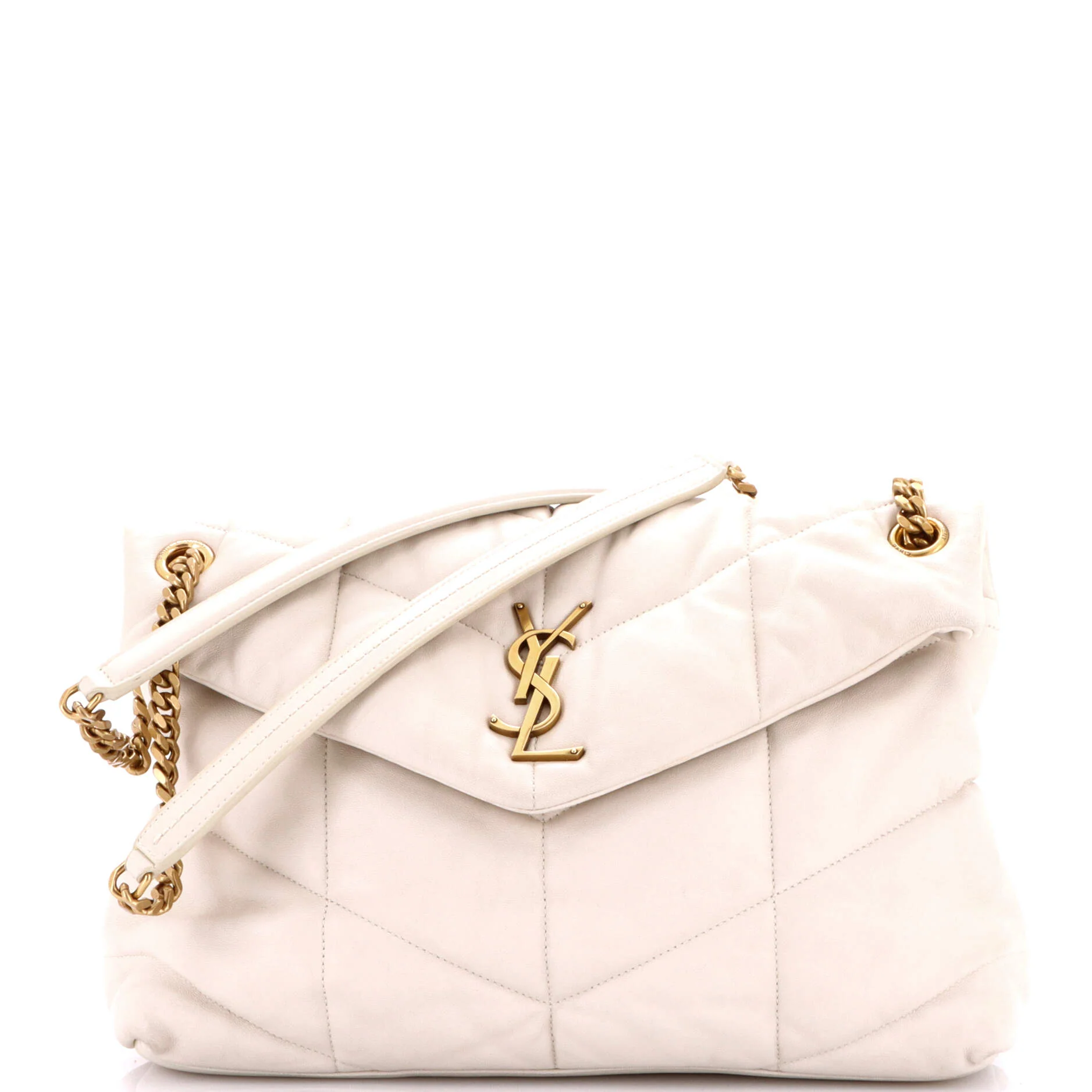Loulou Puffer Shoulder Bag Quilted Leather Medium