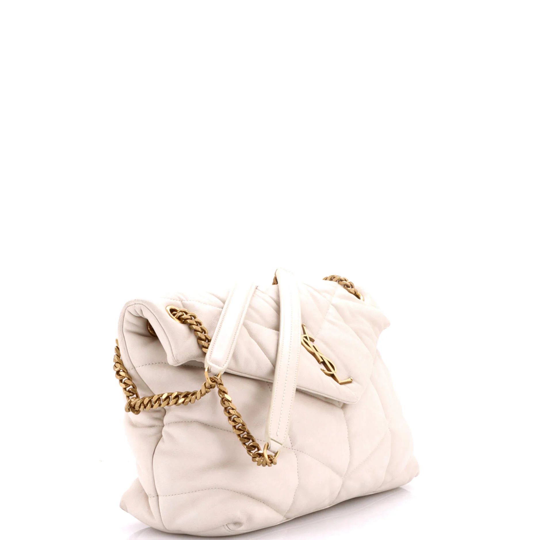 Loulou Puffer Shoulder Bag Quilted Leather Medium - Image 2