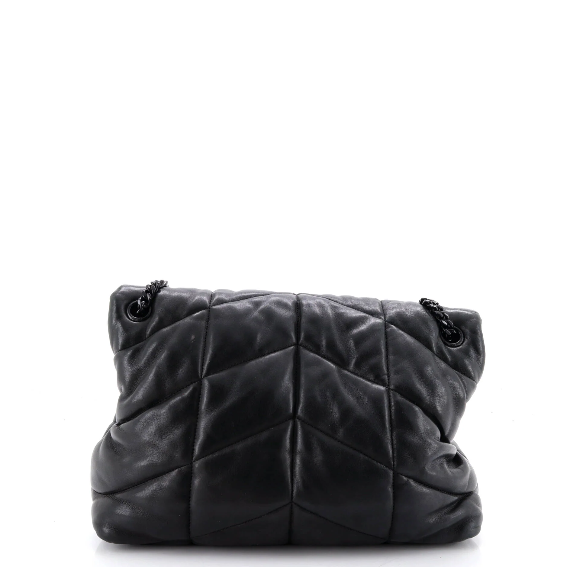 Loulou Puffer Shoulder Bag Quilted Leather Medium - Image 3