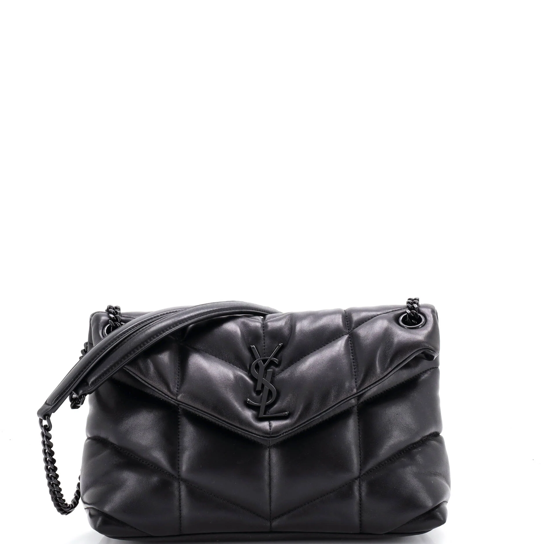 Loulou Puffer Shoulder Bag Quilted Leather Small