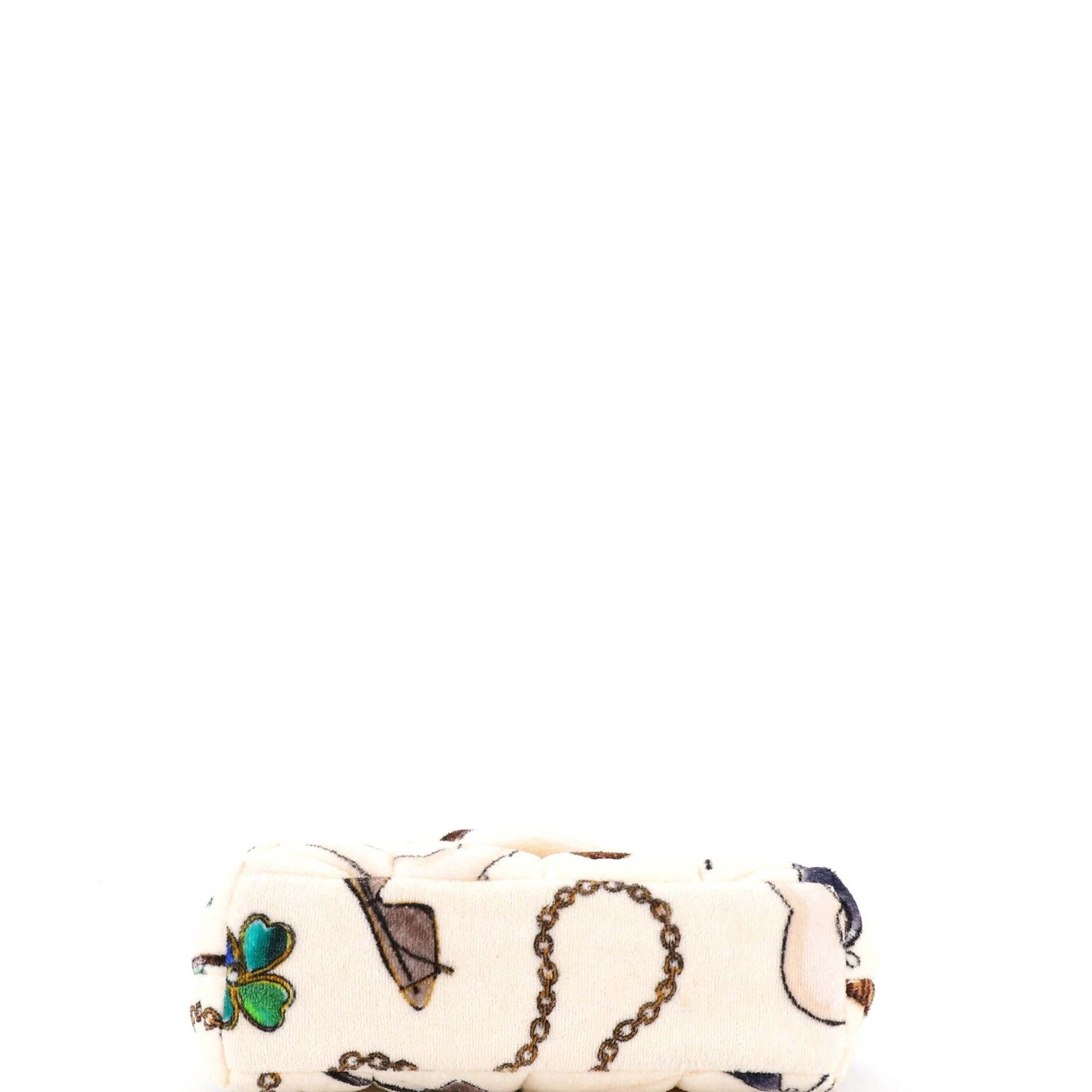 Loulou Puffer Shoulder Bag Quilted Printed Terry Cloth Small - Image 4