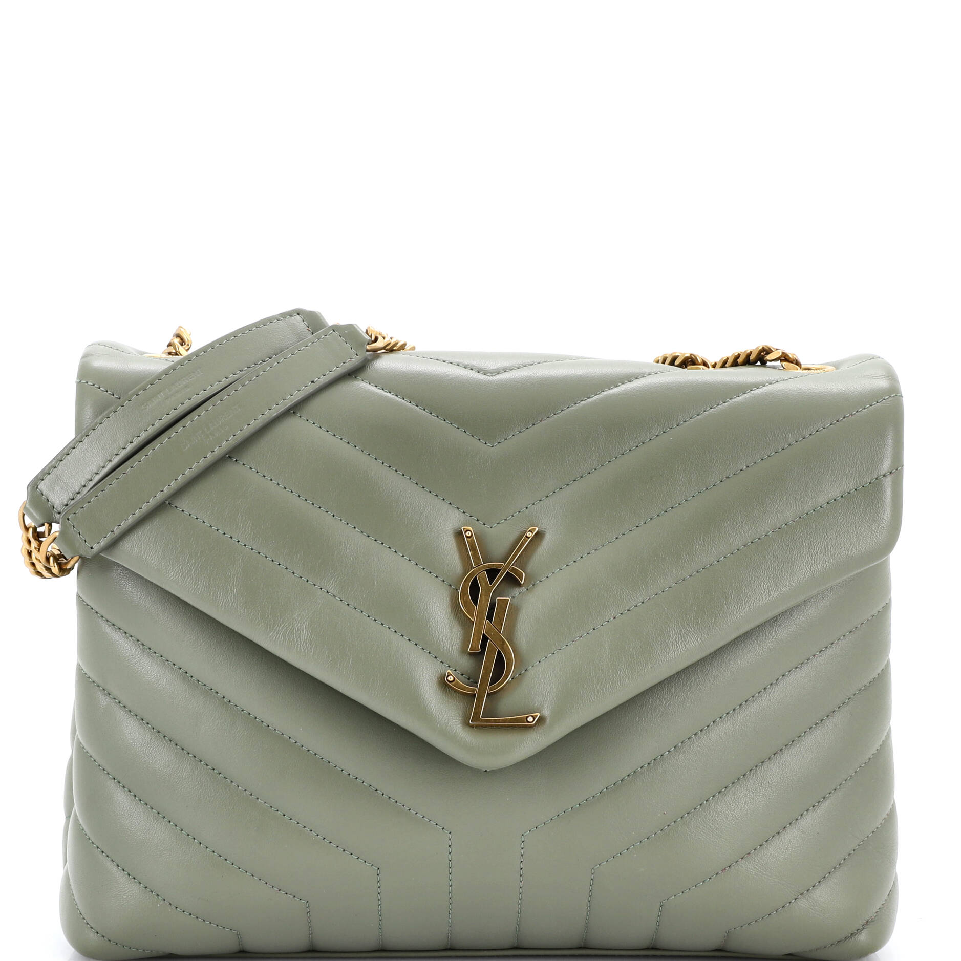 Loulou Shoulder Bag Matelasse Chevron Leather Medium