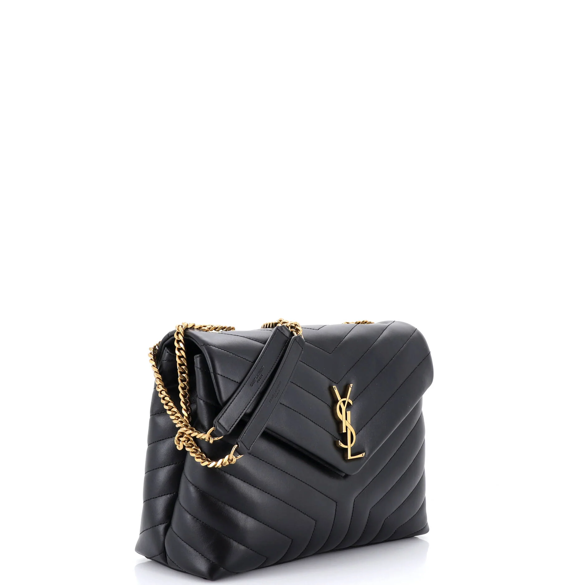Loulou Shoulder Bag Matelasse Chevron Leather Medium - Image 2
