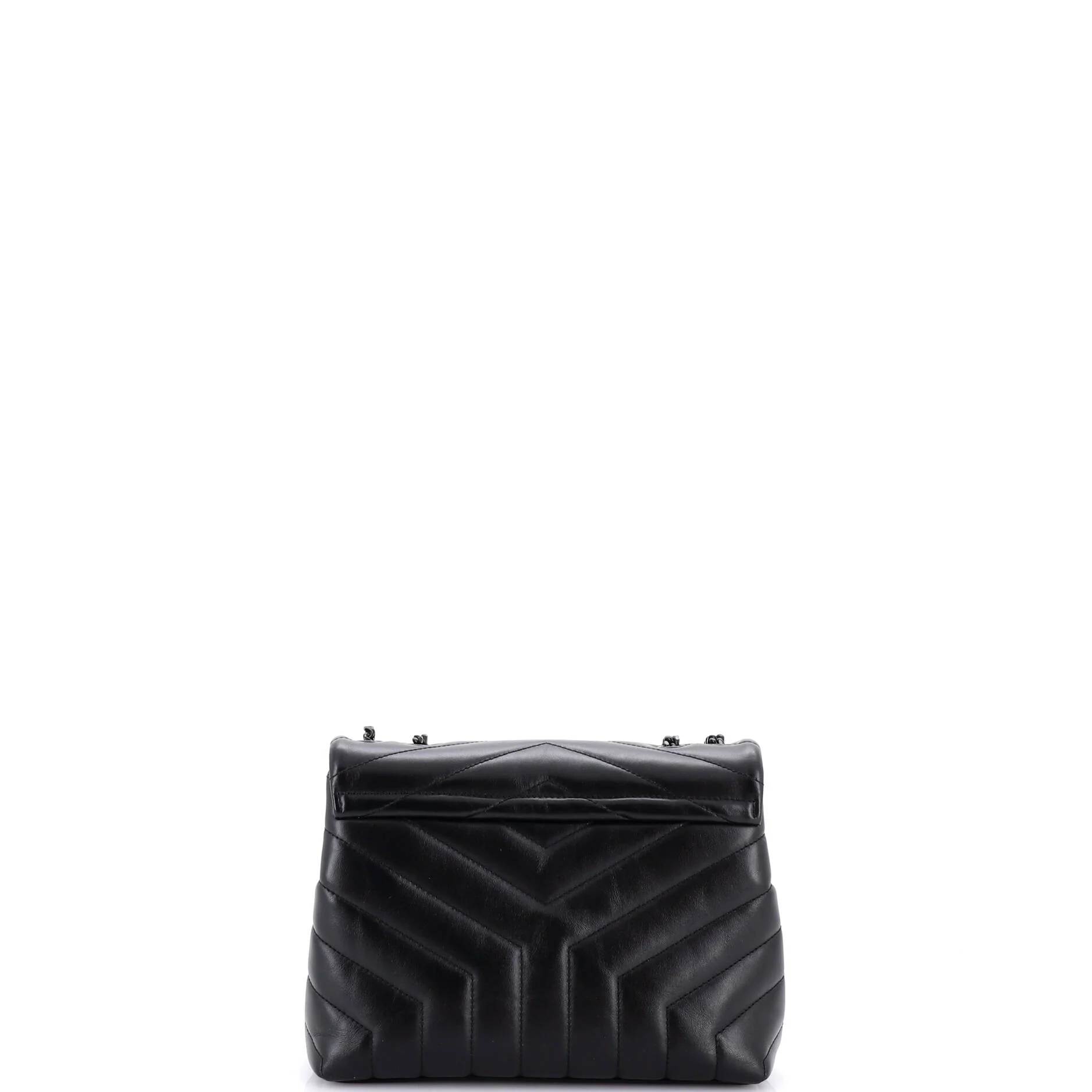 Loulou Shoulder Bag Matelasse Chevron Leather Small - Image 3