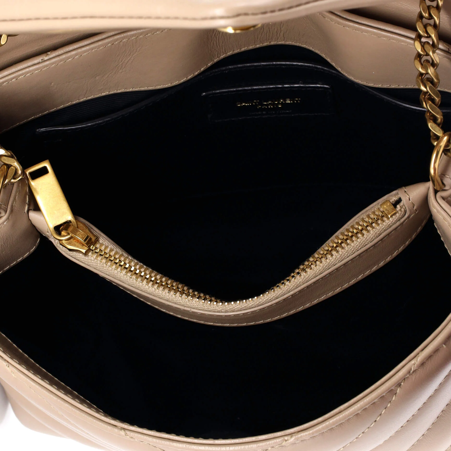 Loulou Shoulder Bag Matelasse Chevron Leather Small - Image 5
