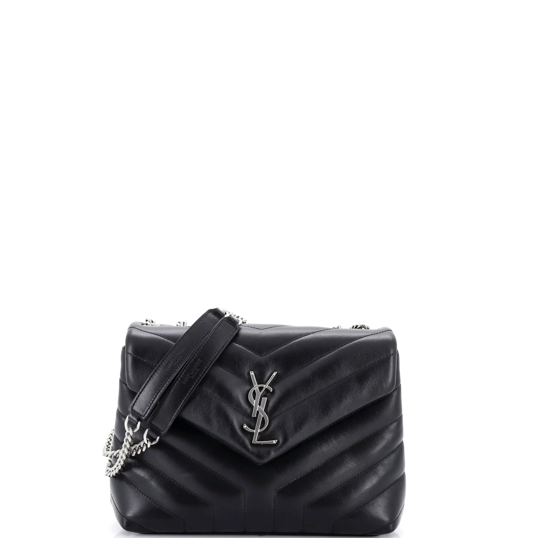 Loulou Shoulder Bag Matelasse Chevron Leather Small