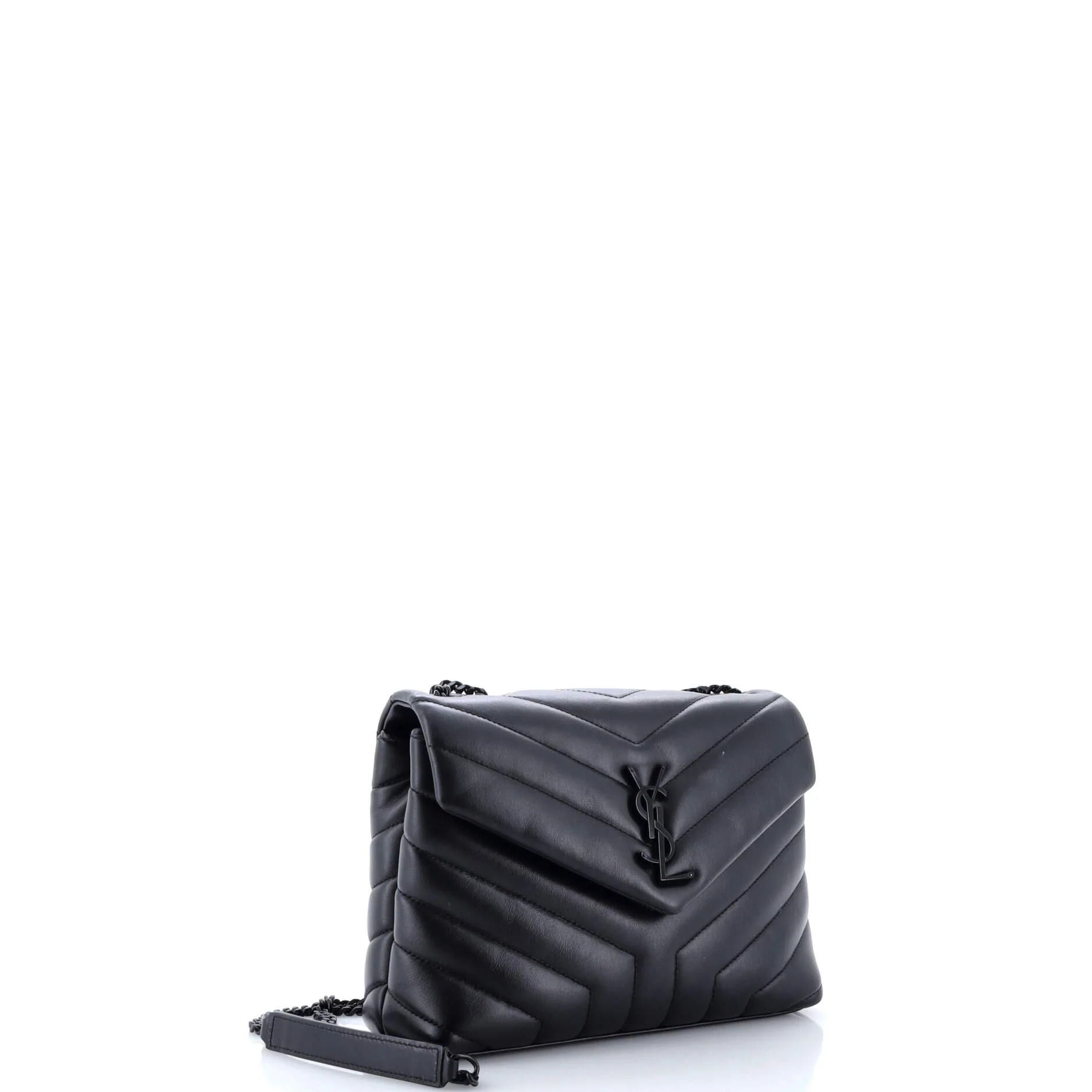 Loulou Shoulder Bag Matelasse Chevron Leather Small - Image 2