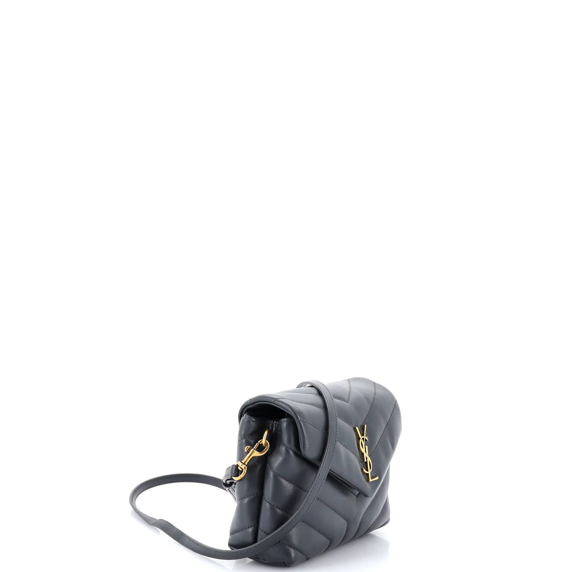 Loulou Shoulder Bag Matelasse Chevron Leather Toy - Image 2