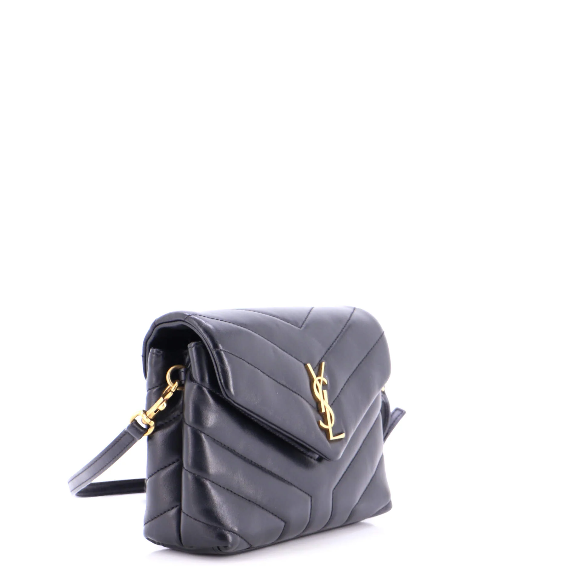 Loulou Shoulder Bag Matelasse Chevron Leather Toy - Image 2
