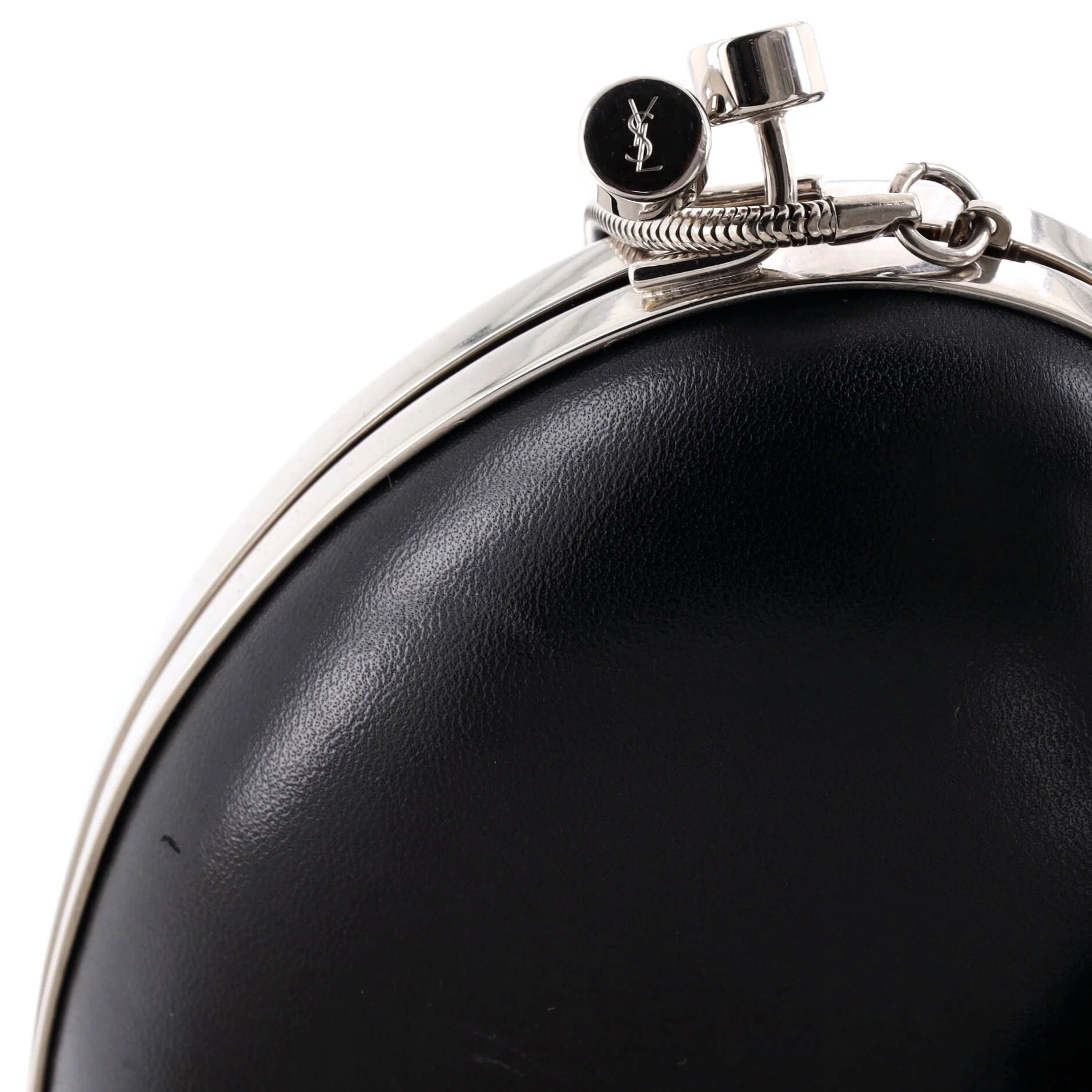 Love Heart Chain Box Clutch Leather Small - Image 6