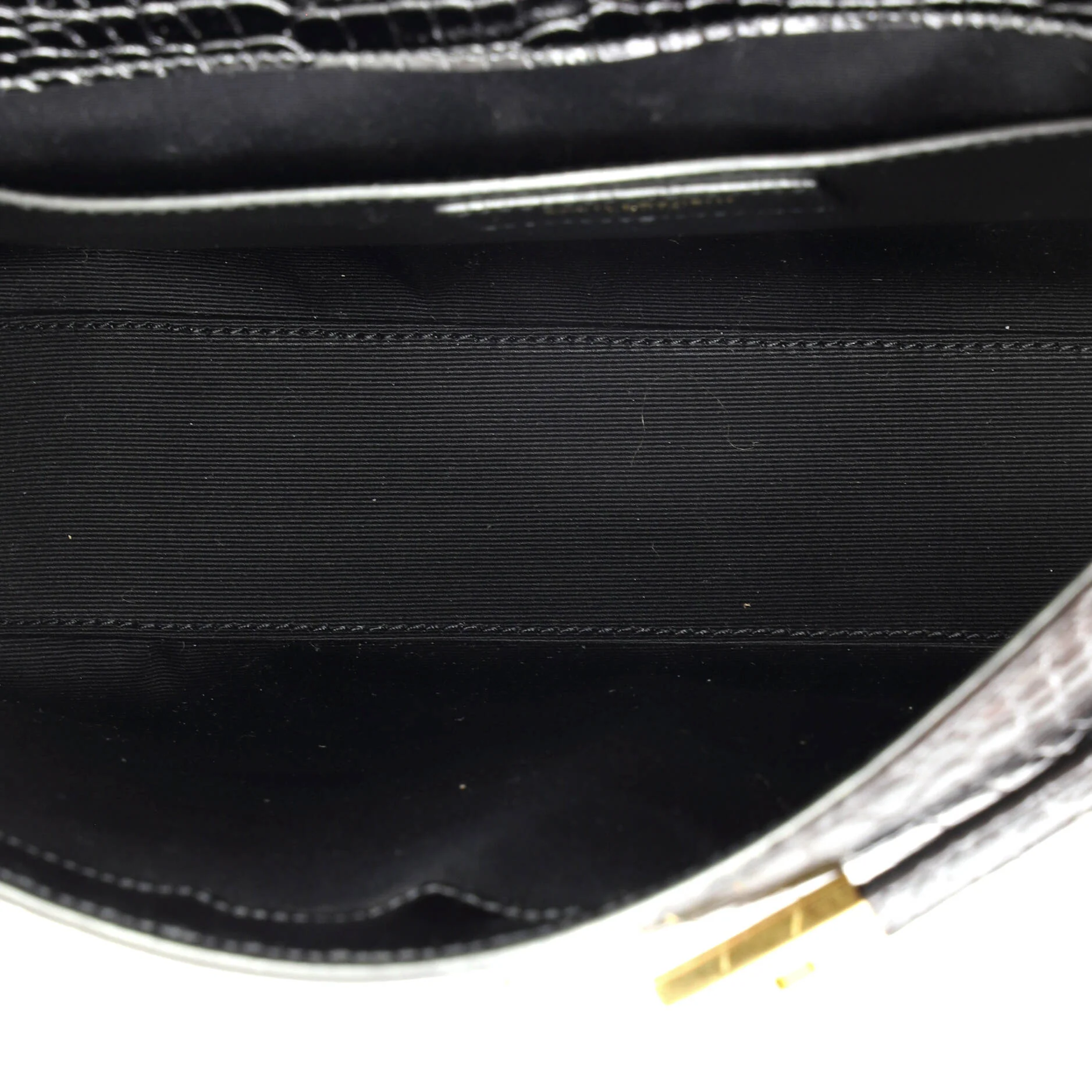 Manhattan Shoulder Bag Crocodile Embossed Leather Medium - Image 5