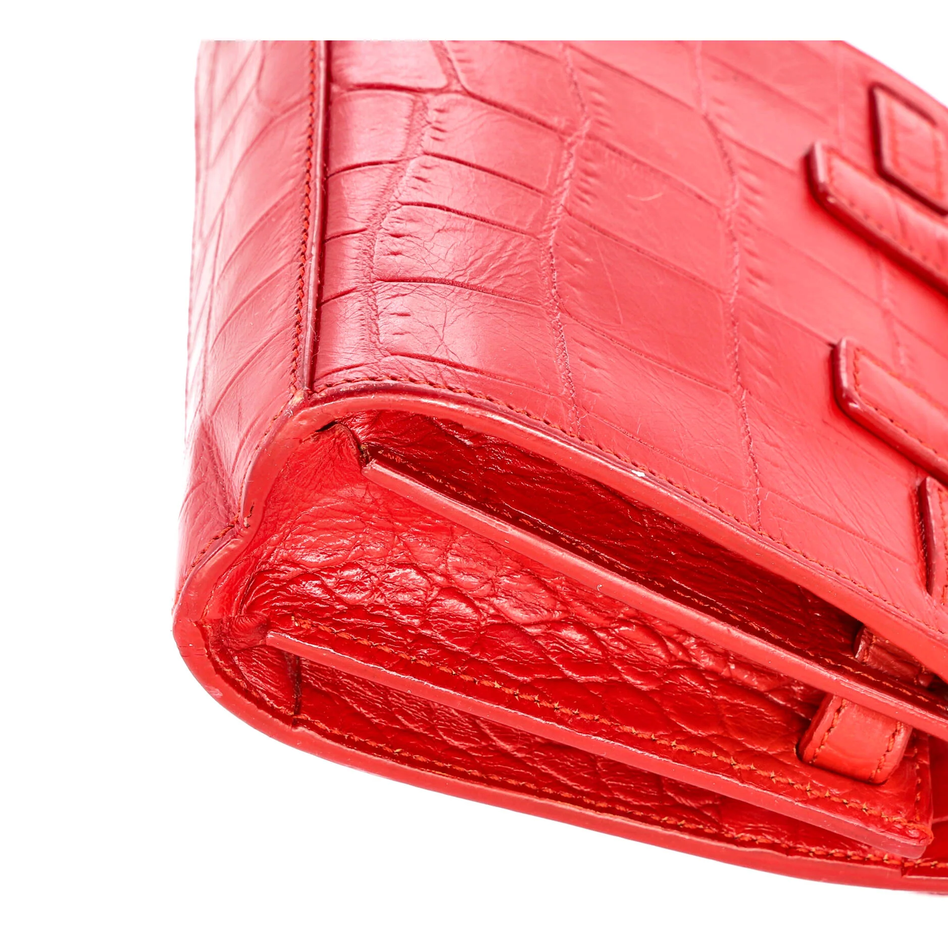 Sac de Jour Bag Crocodile Embossed Leather Toy - Image 6