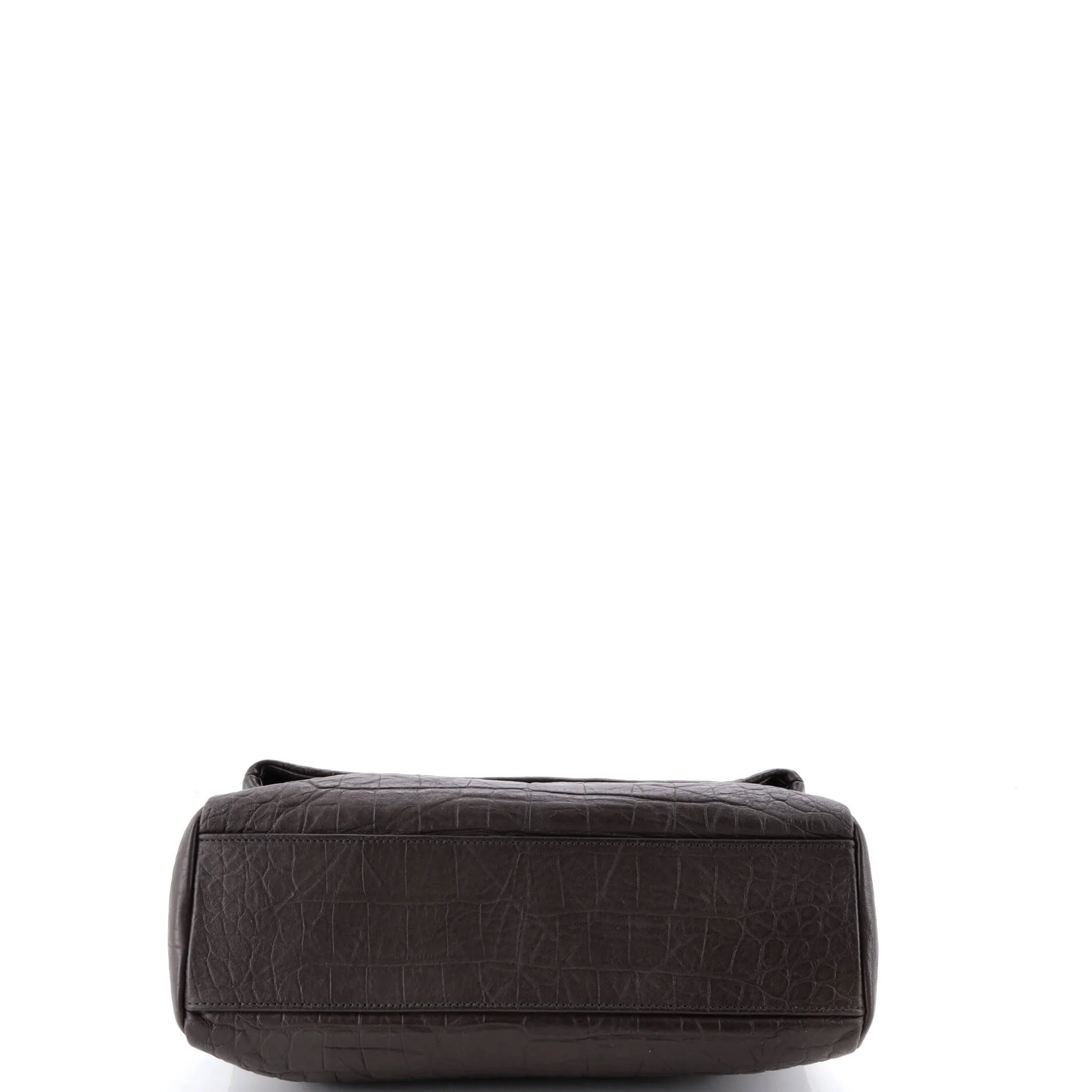 West Hollywood Shoulder Bag Crocodile Embossed Leather Medium - Image 4