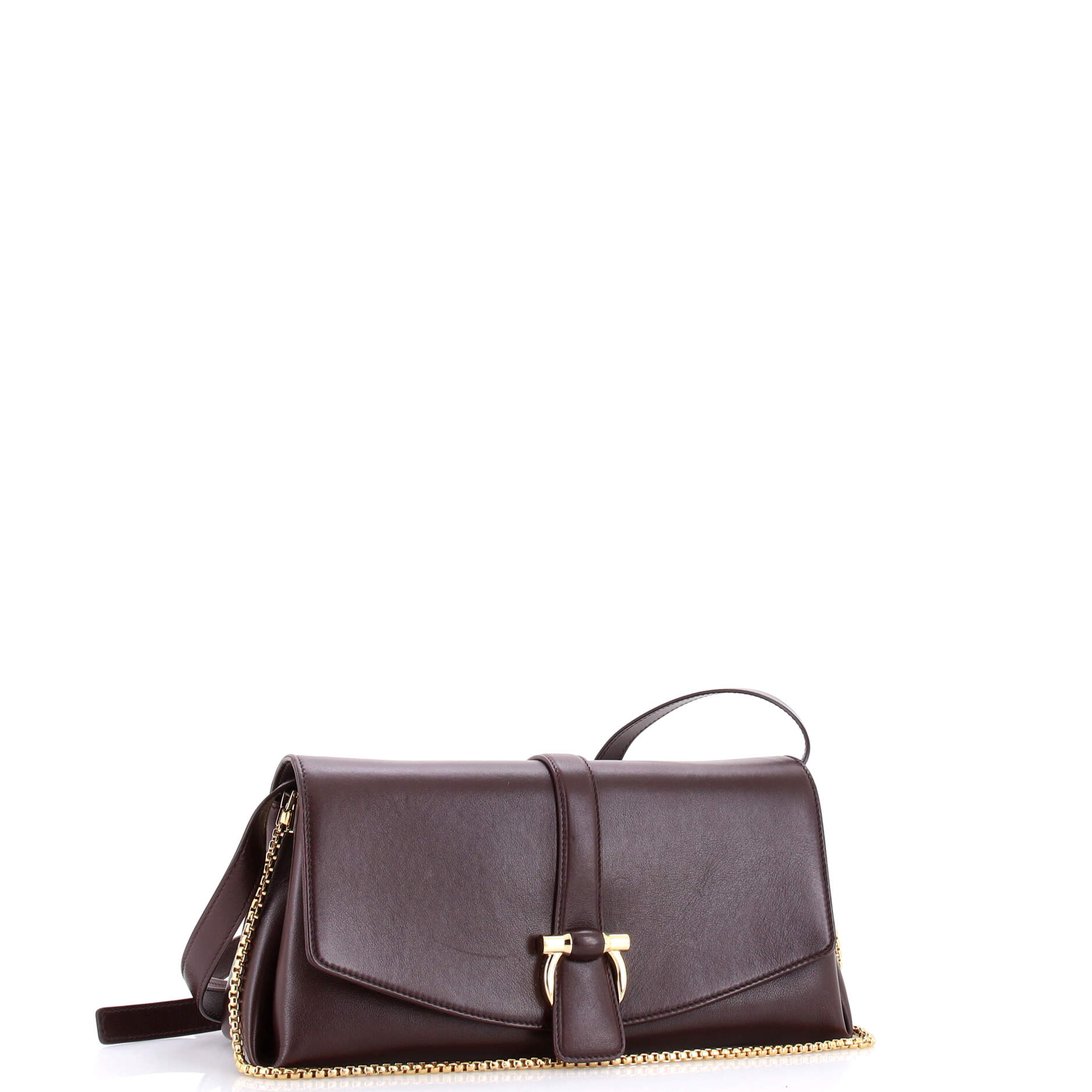 Gancini Flap Crossbody Bag Leather - Image 2