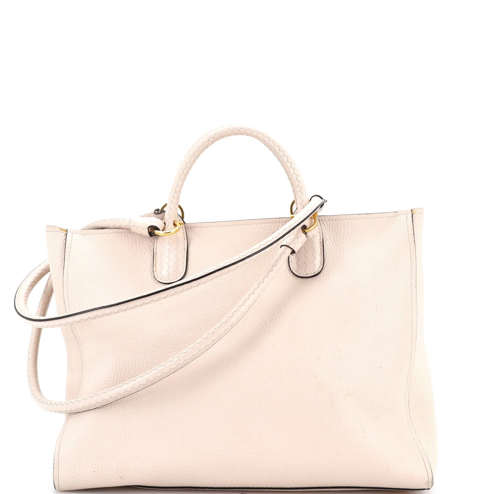 Gancio Braided Convertible Tote Leather Medium
