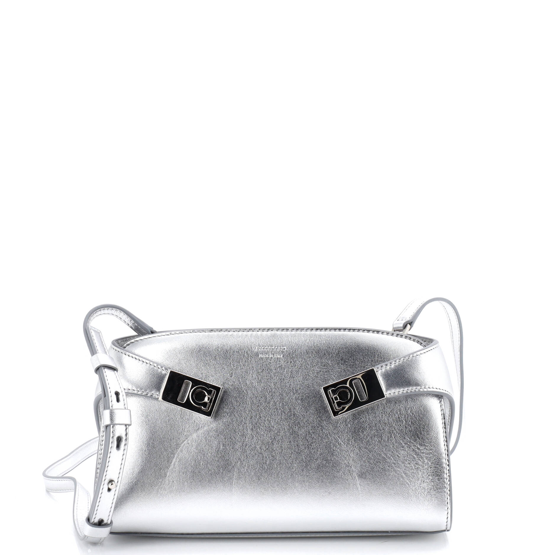 Hug Pouch Bag Leather Mini