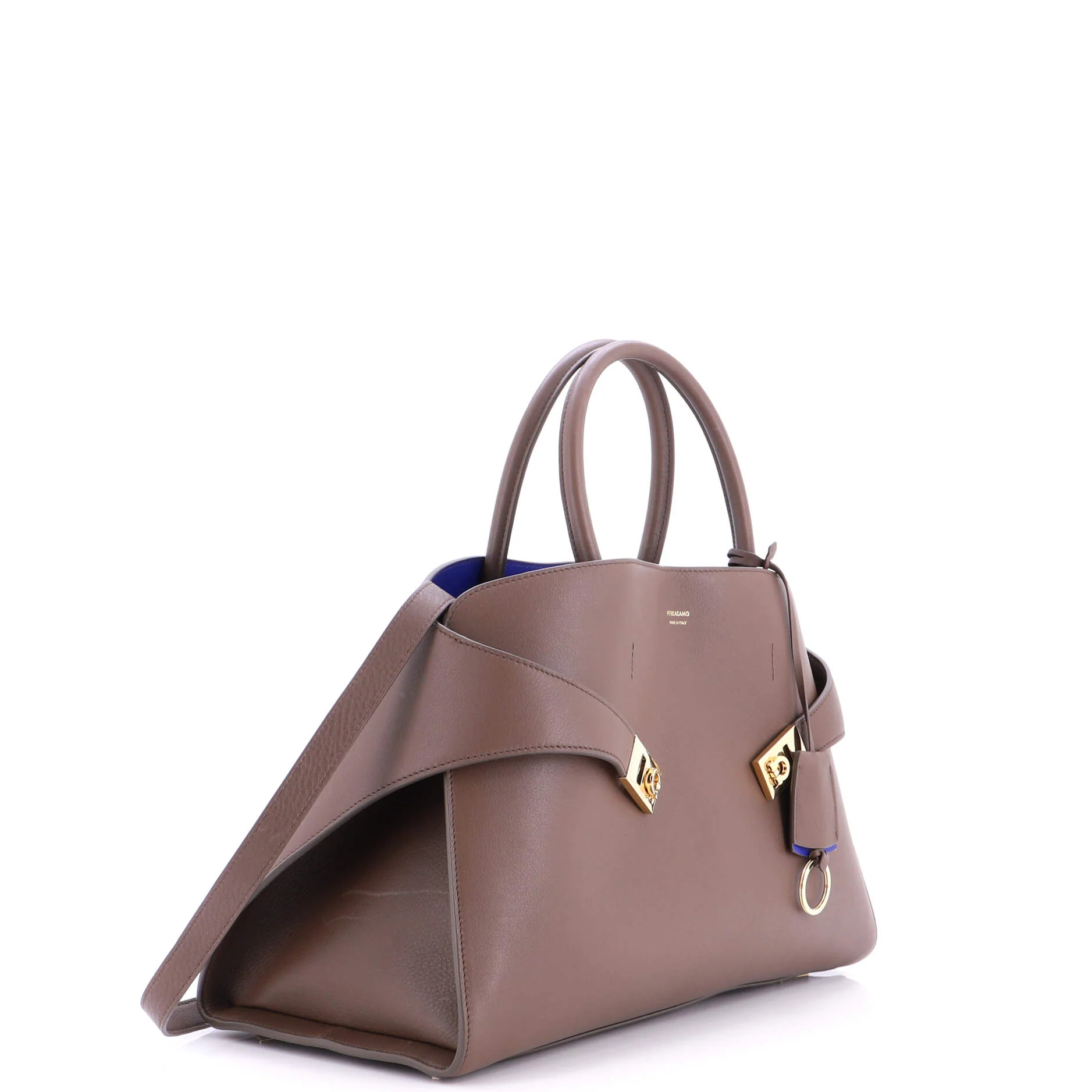Hug Top Handle Bag Leather Large - Image 2