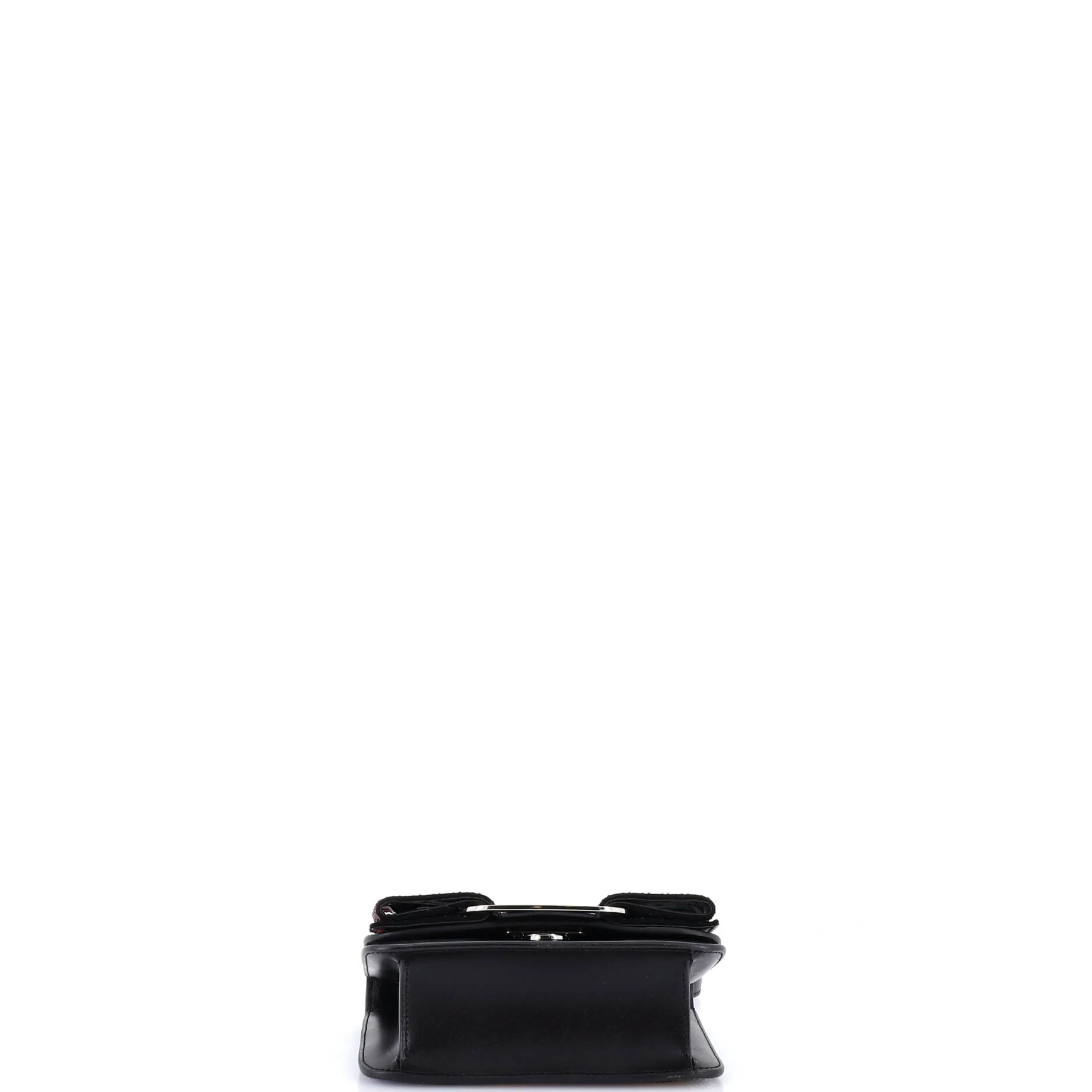 Miss Vara Bow Crossbody Bag Crystal Embellished Leather Mini - Image 4