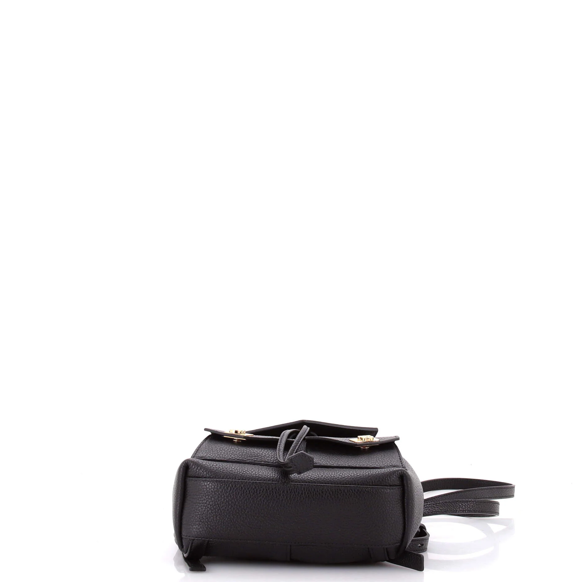 Multipocket Drawstring Backpack Leather Mini - Image 4