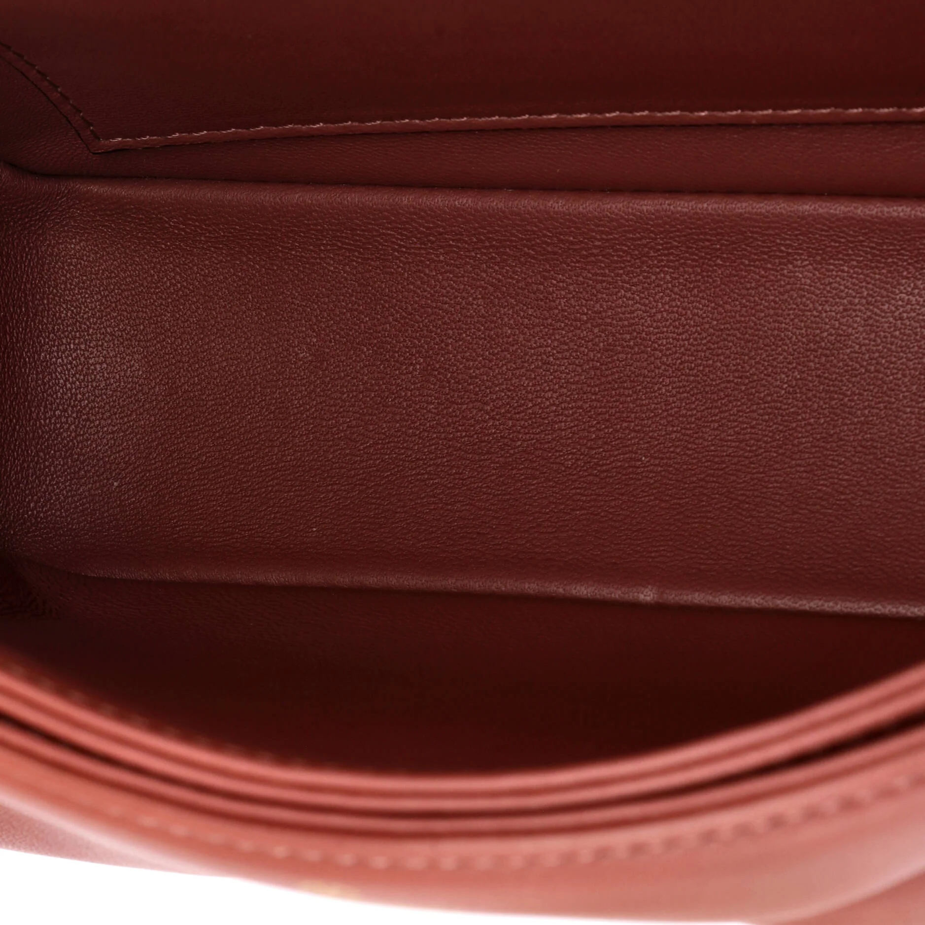 One Stud Chain Flap Bag Leather Small - Image 5