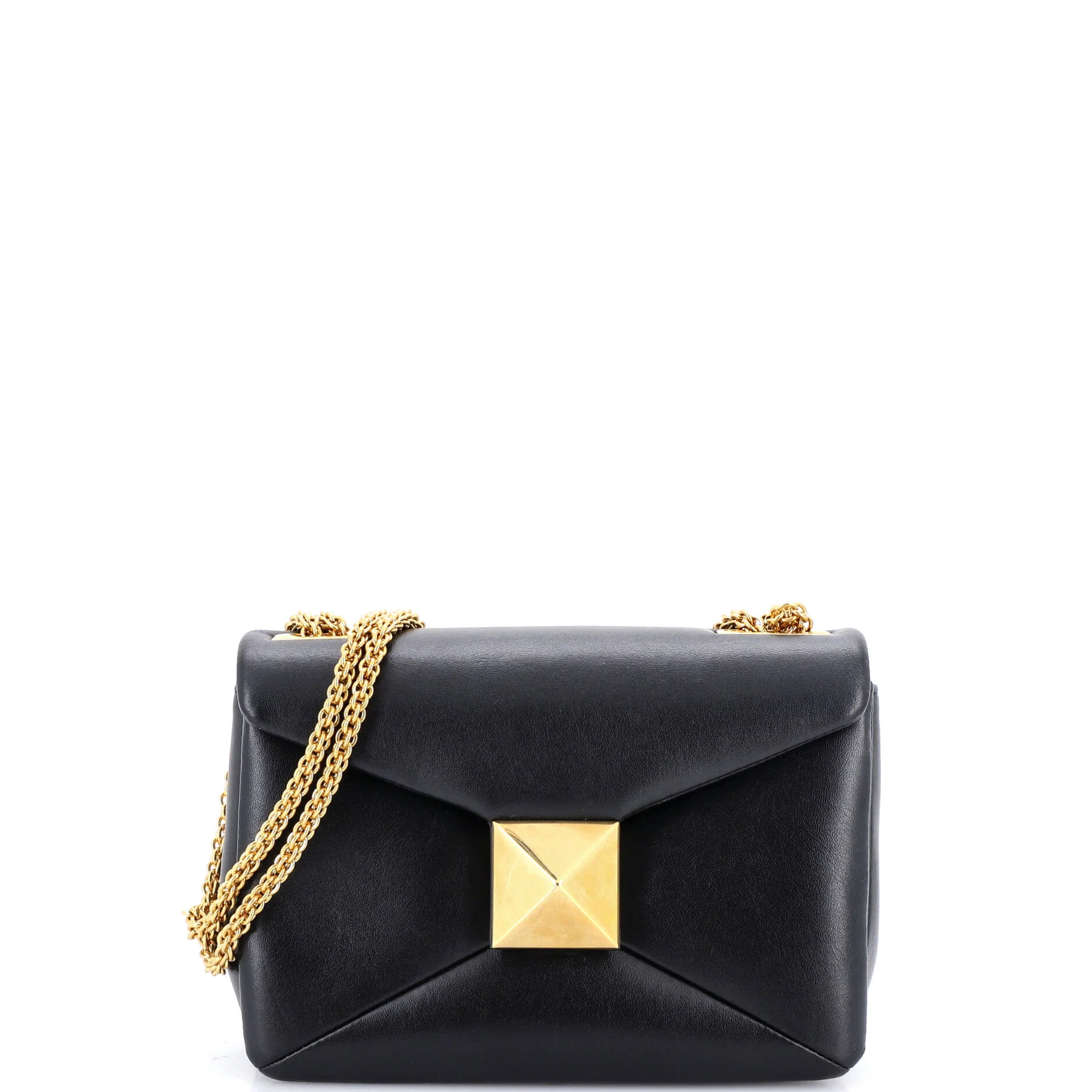 One Stud Chain Flap Bag Leather Small
