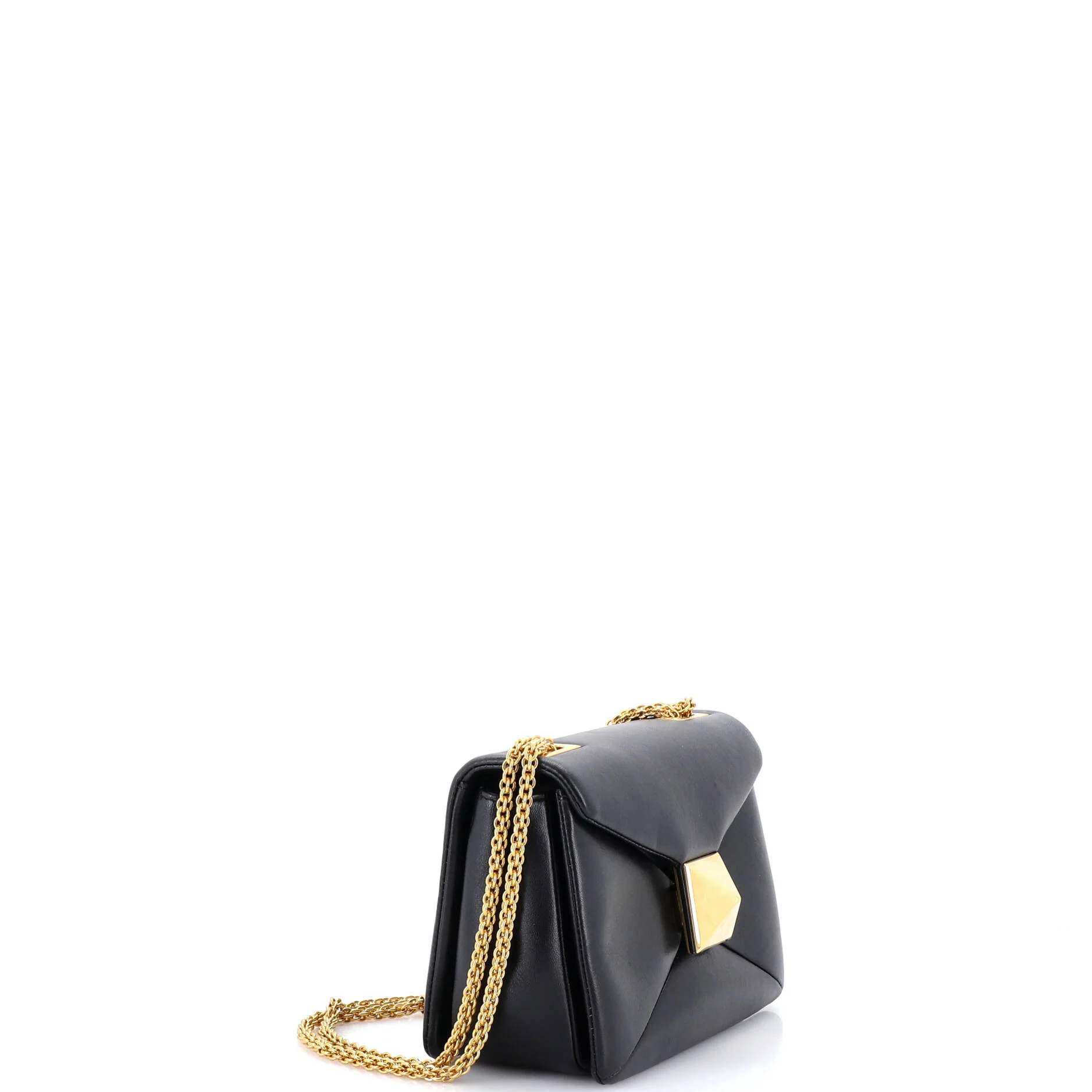 One Stud Chain Flap Bag Leather Small - Image 2