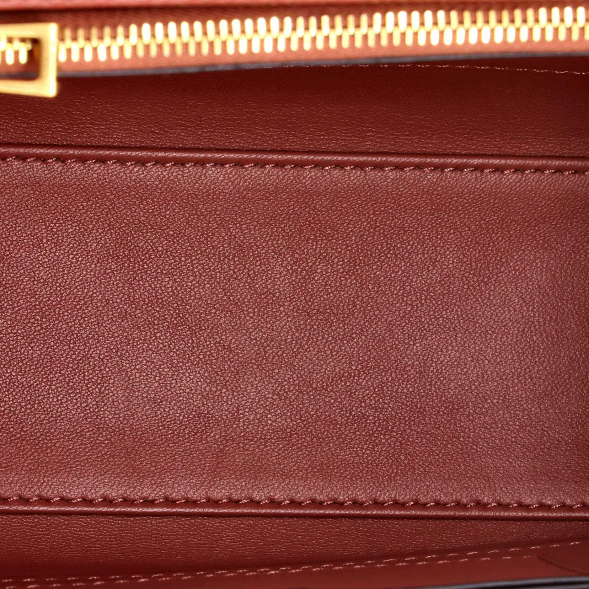 One Stud Top Handle Flap Bag Leather Small - Image 5