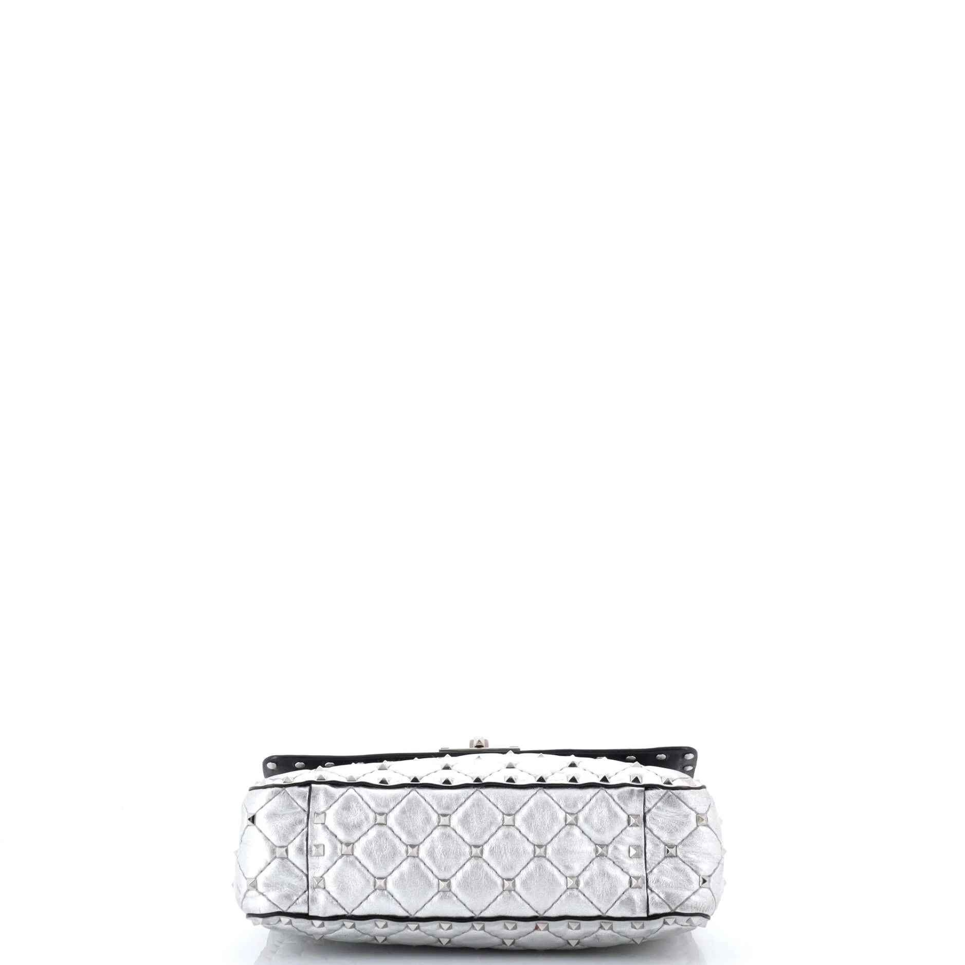 Rockstud Spike Flap Bag Quilted Leather Small - Image 4