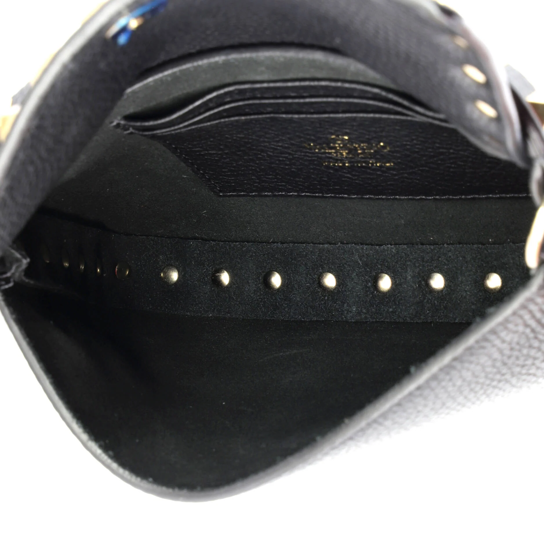 Rockstud Top Handle Crossbody Pouch Leather Mini - Image 5