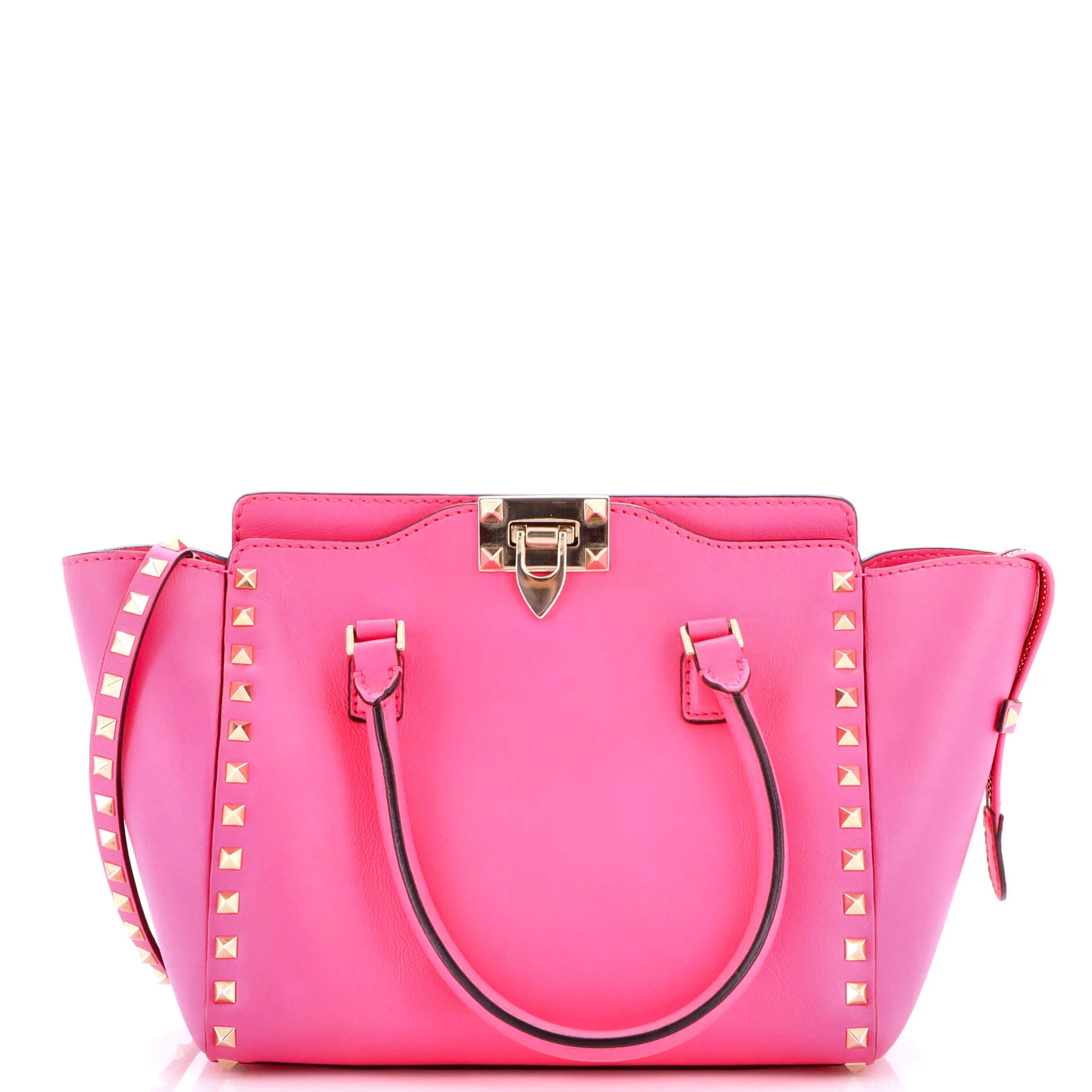 Rockstud Tote Rigid Leather Small