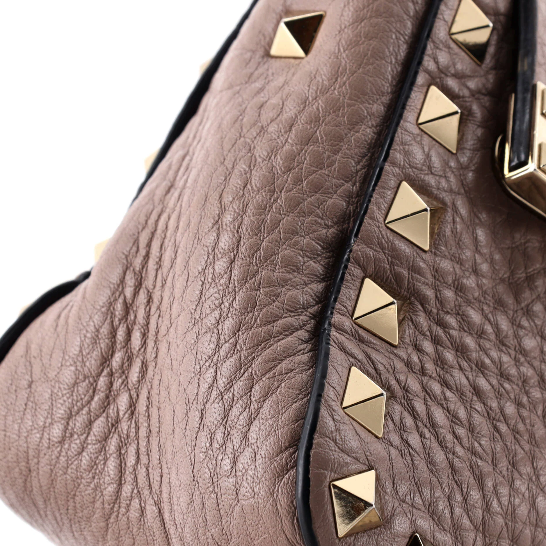 Rockstud Zip Pochette Shoulder Bag Leather Small - Image 6