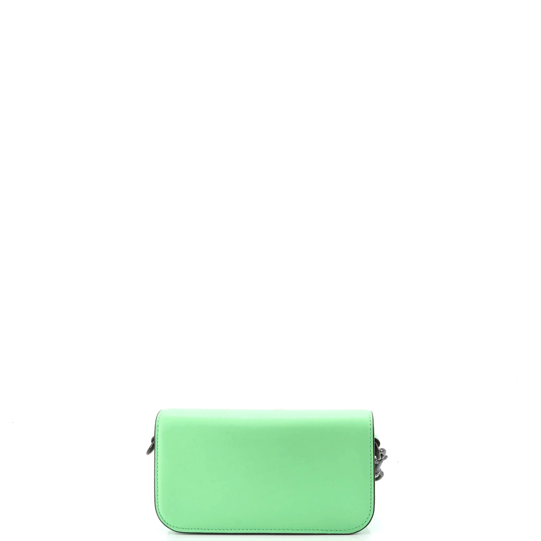 VLogo Flap Shoulder Bag Leather Mini - Image 3