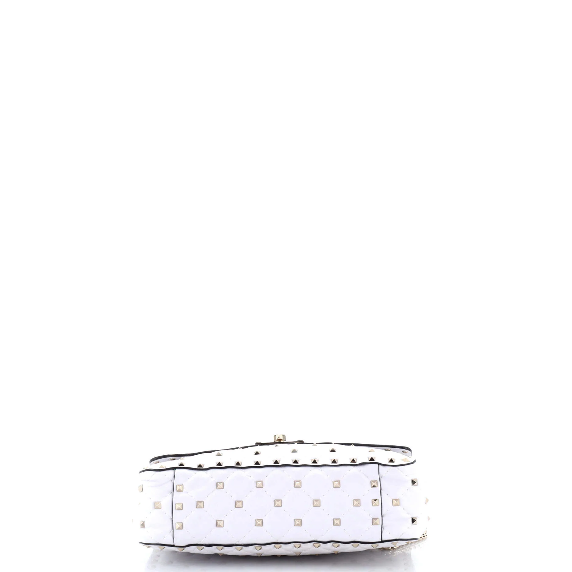 VLTN Rockstud Spike Flap Bag Quilted Leather Medium - Image 4