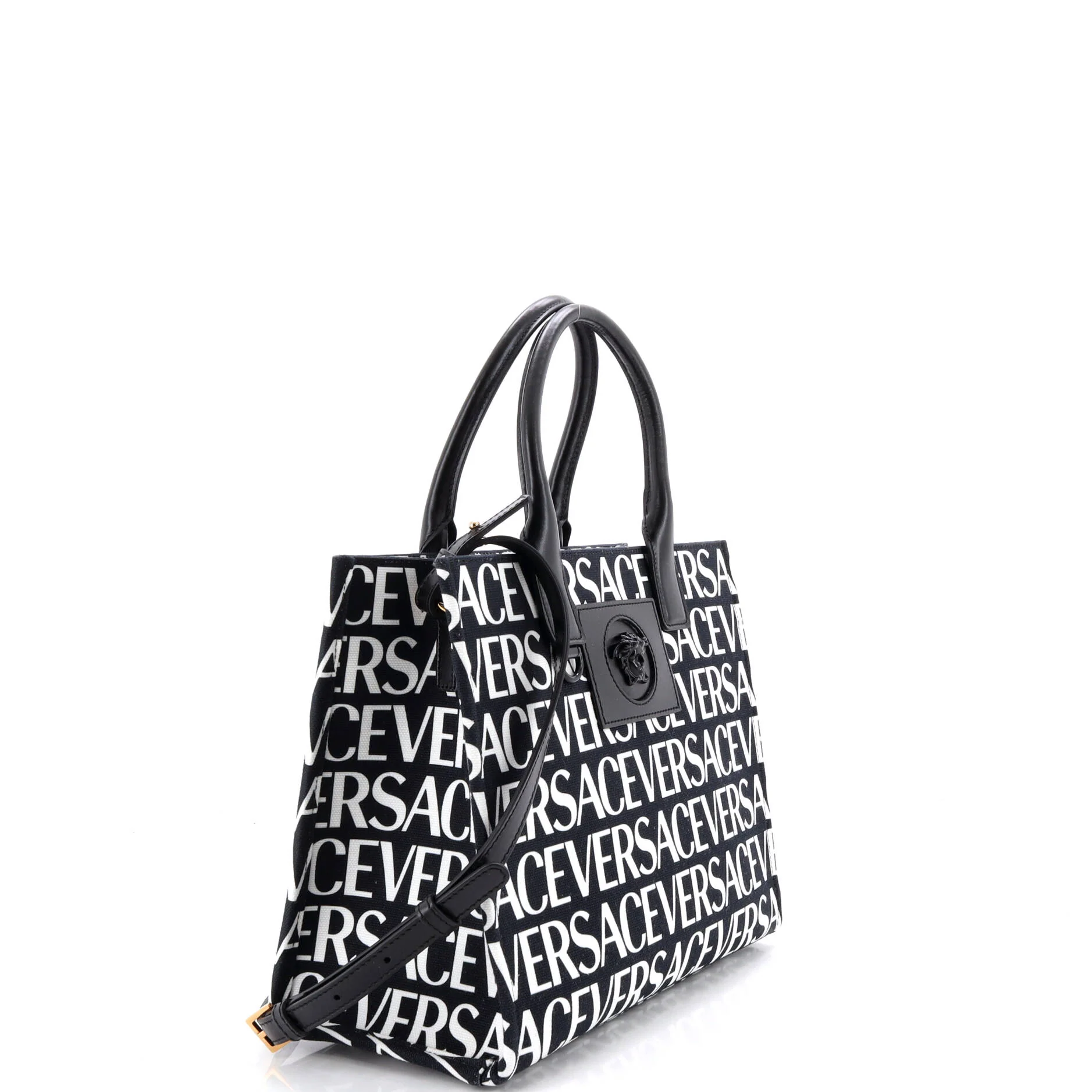 La Medusa Tote All Over Logo Canvas Small - Image 2
